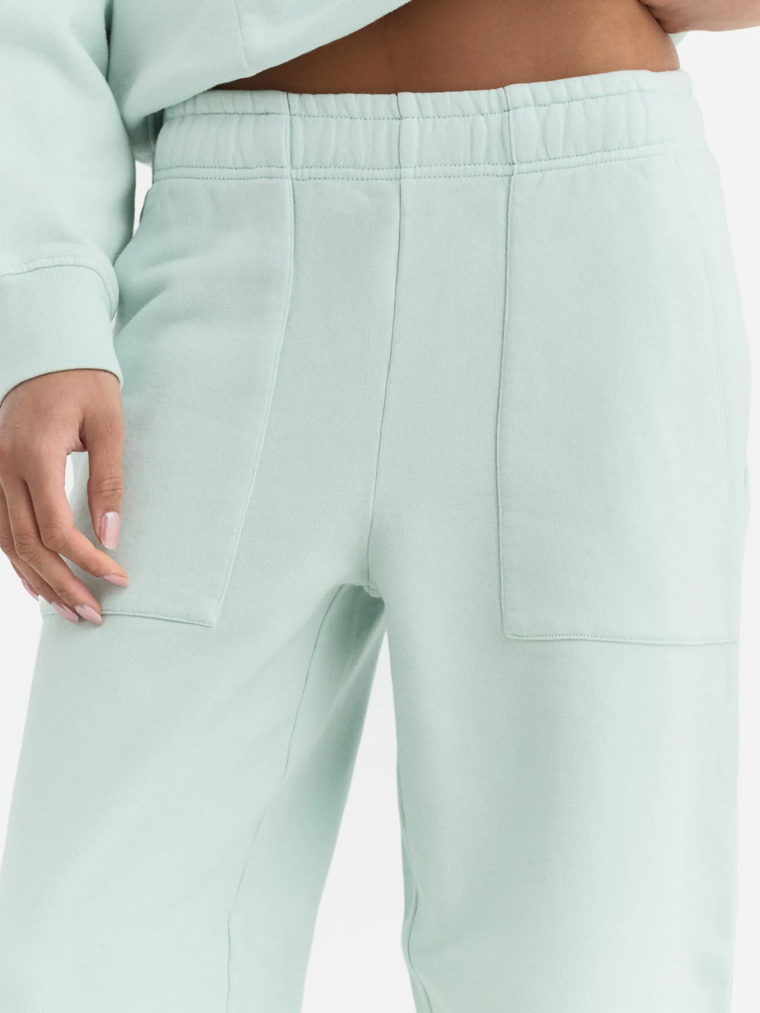 Organic Fleece Wide Leg Pant sold by MATE the Label product image thumbnail 4
