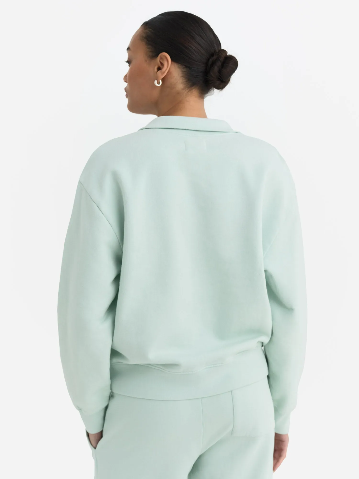 Organic Fleece Quarter Zip Sweatshirt sold by MATE the Label product image thumbnail 5