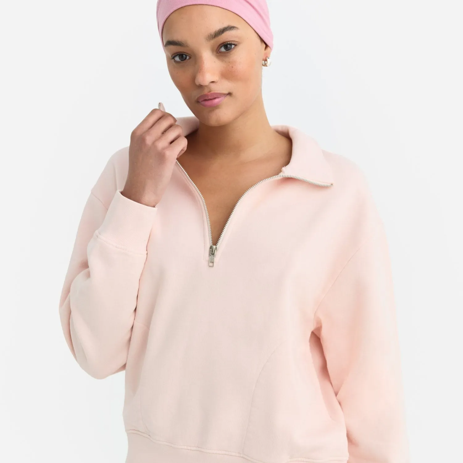 Organic Fleece Quarter Zip Sweatshirt sold by MATE the Label