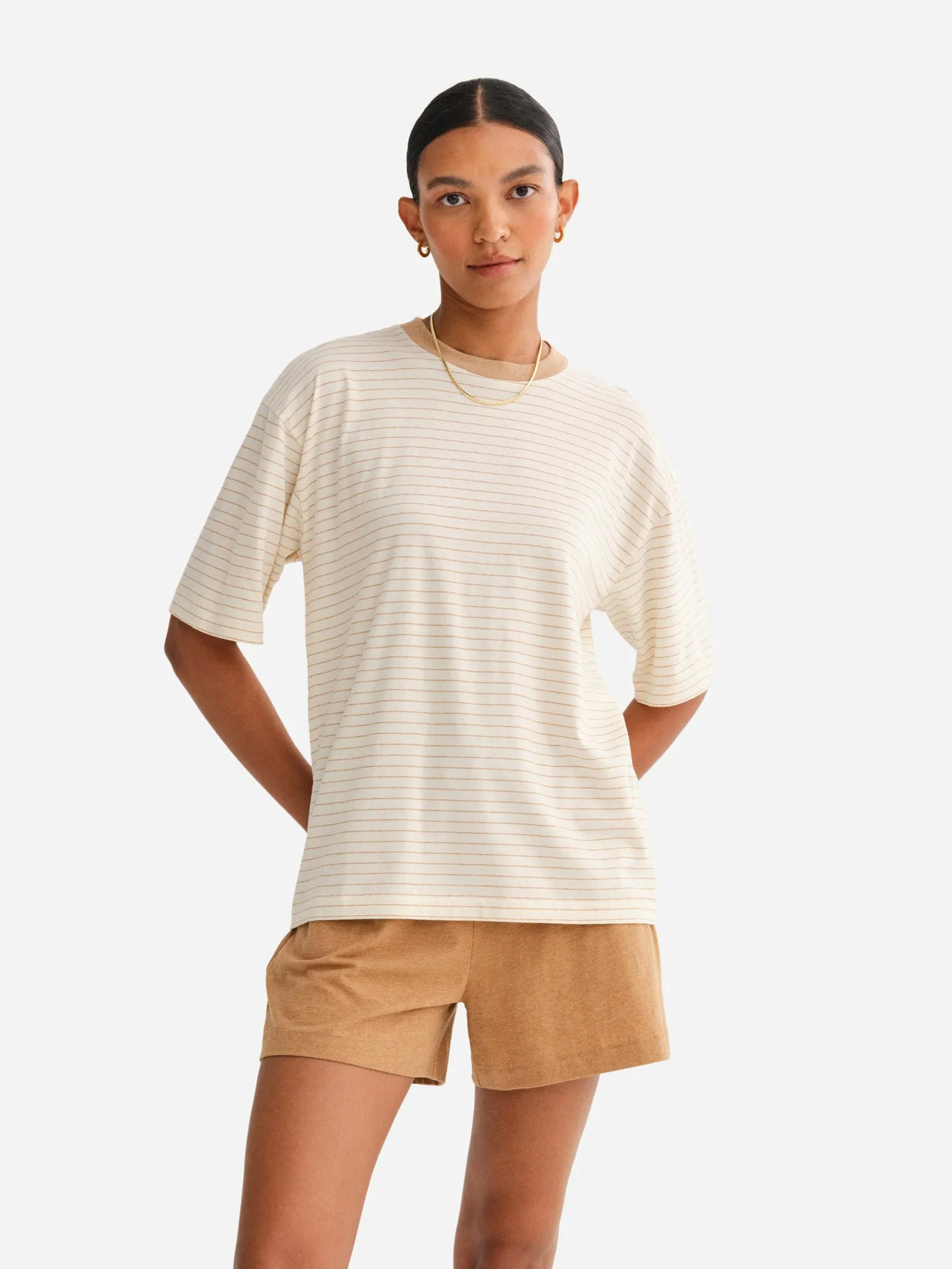 Undyed Organic Cotton Crew Neck Tee sold by MATE the Label product image thumbnail 3