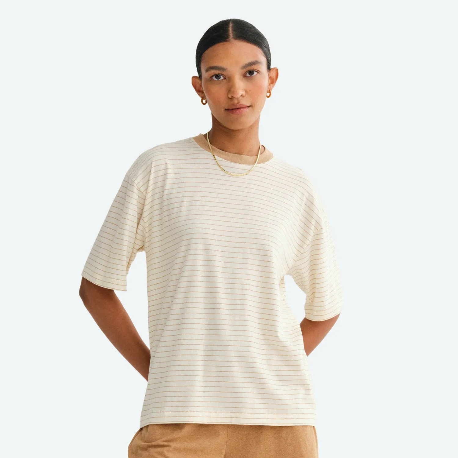 Undyed Organic Cotton Crew Neck Tee sold by MATE the Label