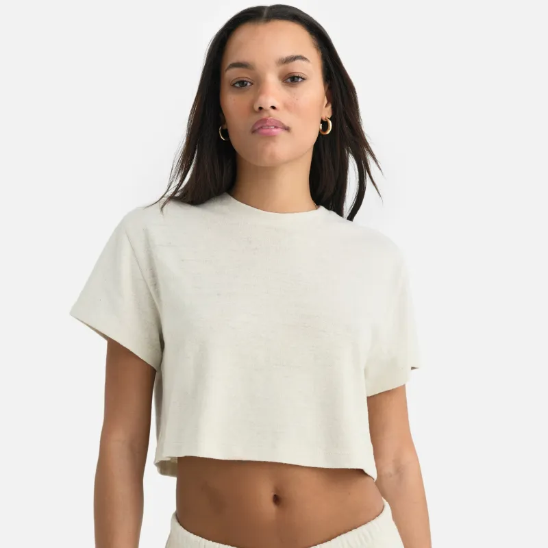 Regenerative Hemp Relaxed Crop Tee sold by MATE the Label