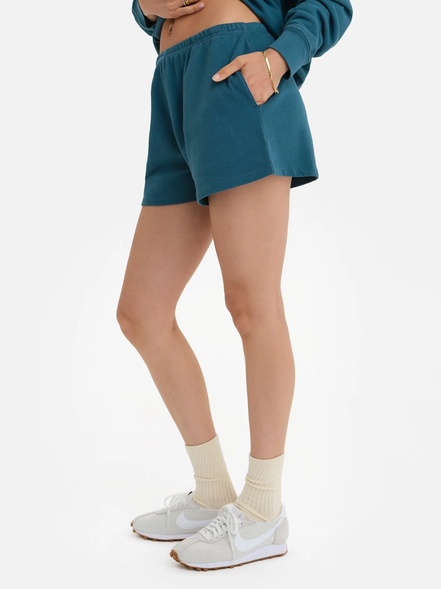 Organic Lightweight Terry Track Shorts sold by MATE the Label product image thumbnail 4