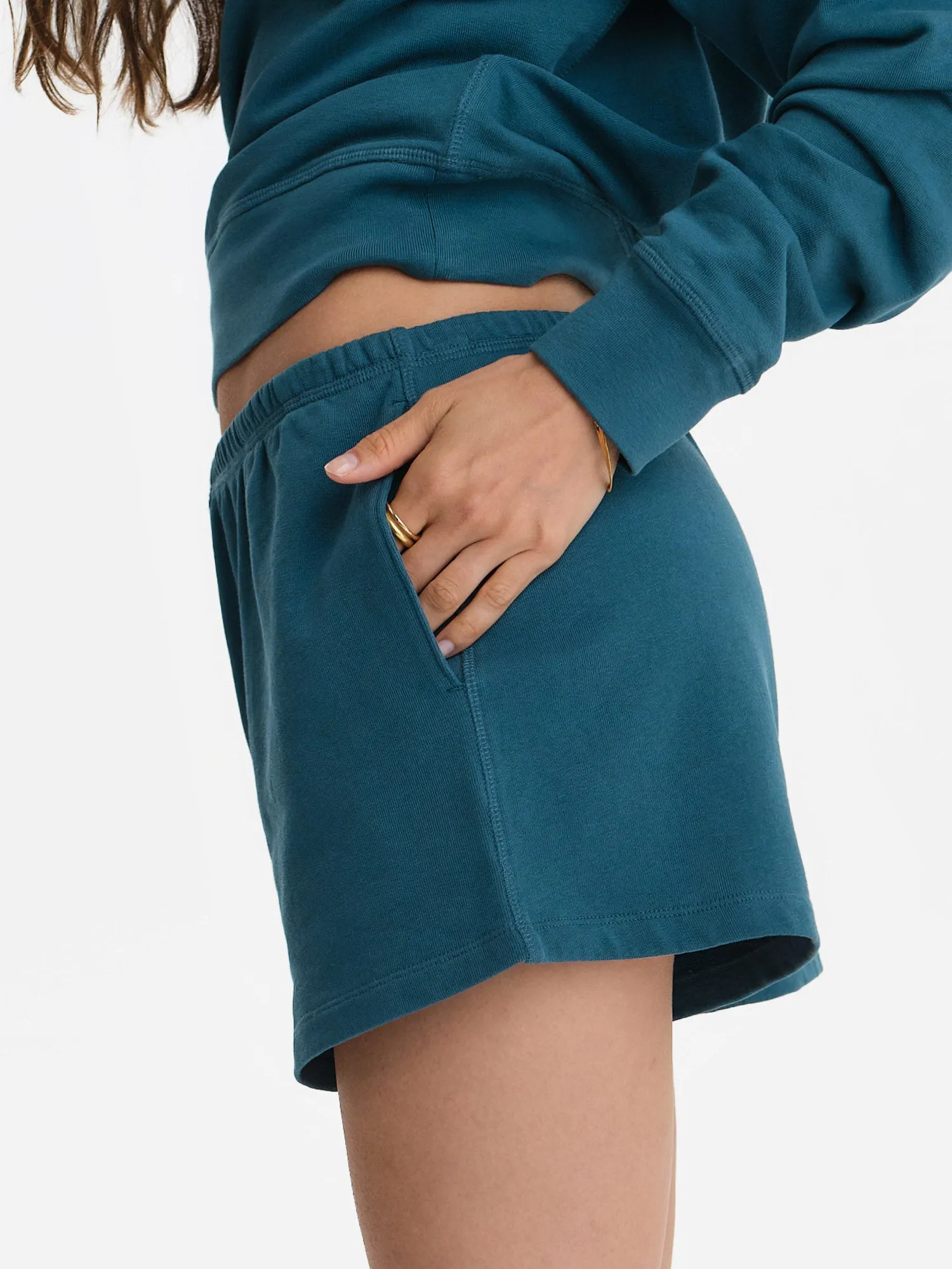 Organic Lightweight Terry Track Shorts sold by MATE the Label product image thumbnail 3