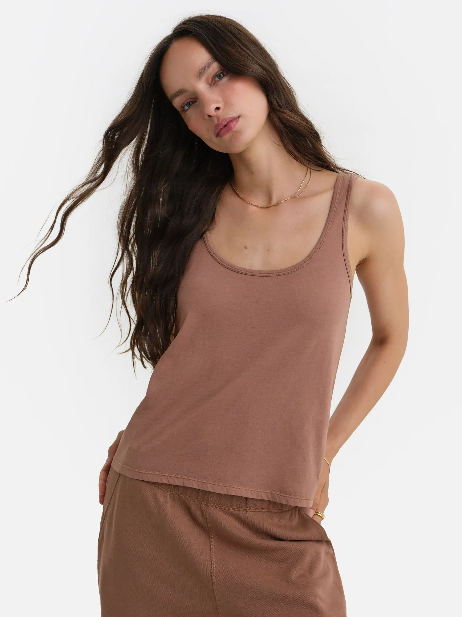 Organic Cotton Layering Tank sold by MATE the Label product image thumbnail 2