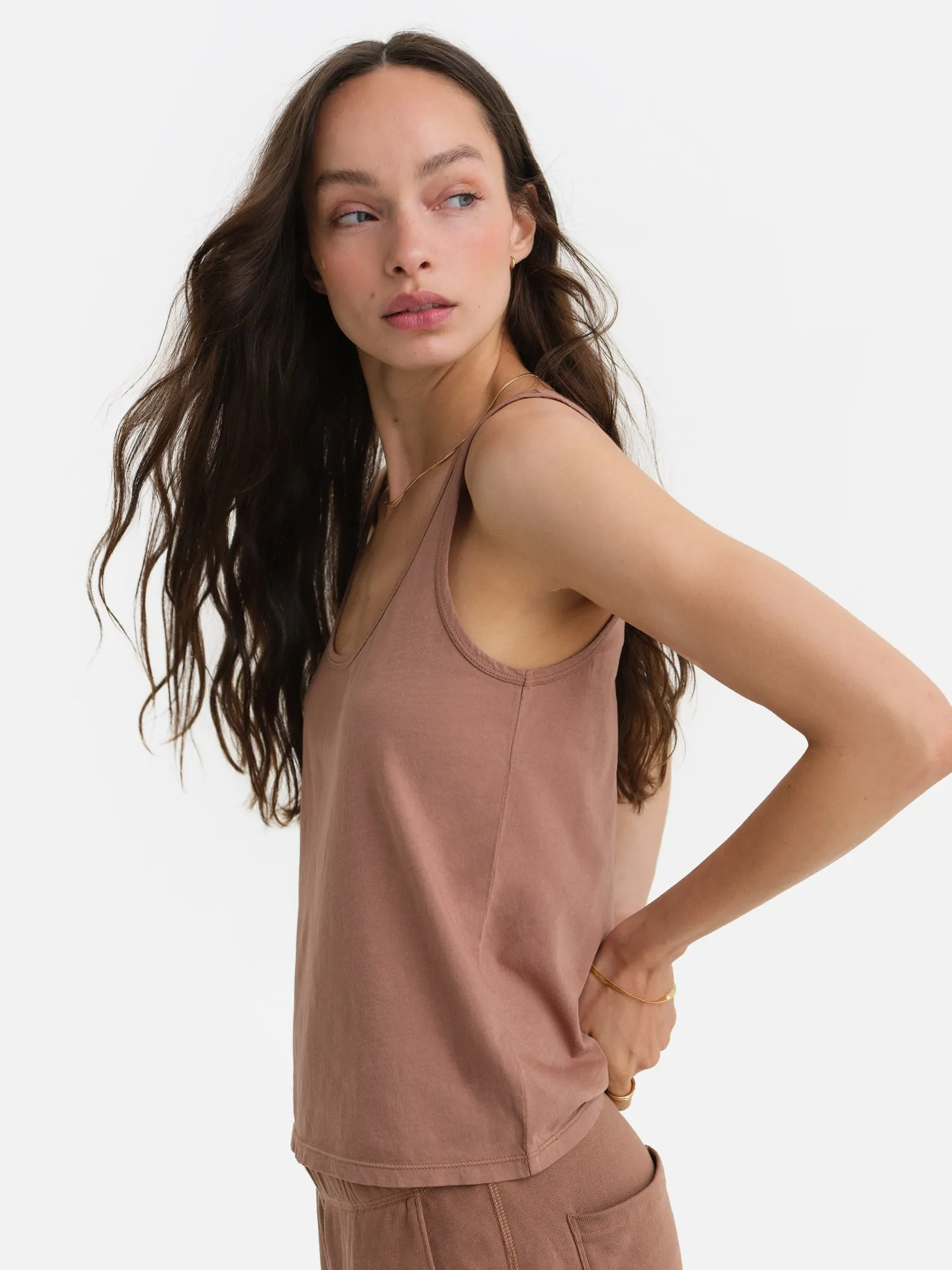 Organic Cotton Layering Tank sold by MATE the Label product image thumbnail 4