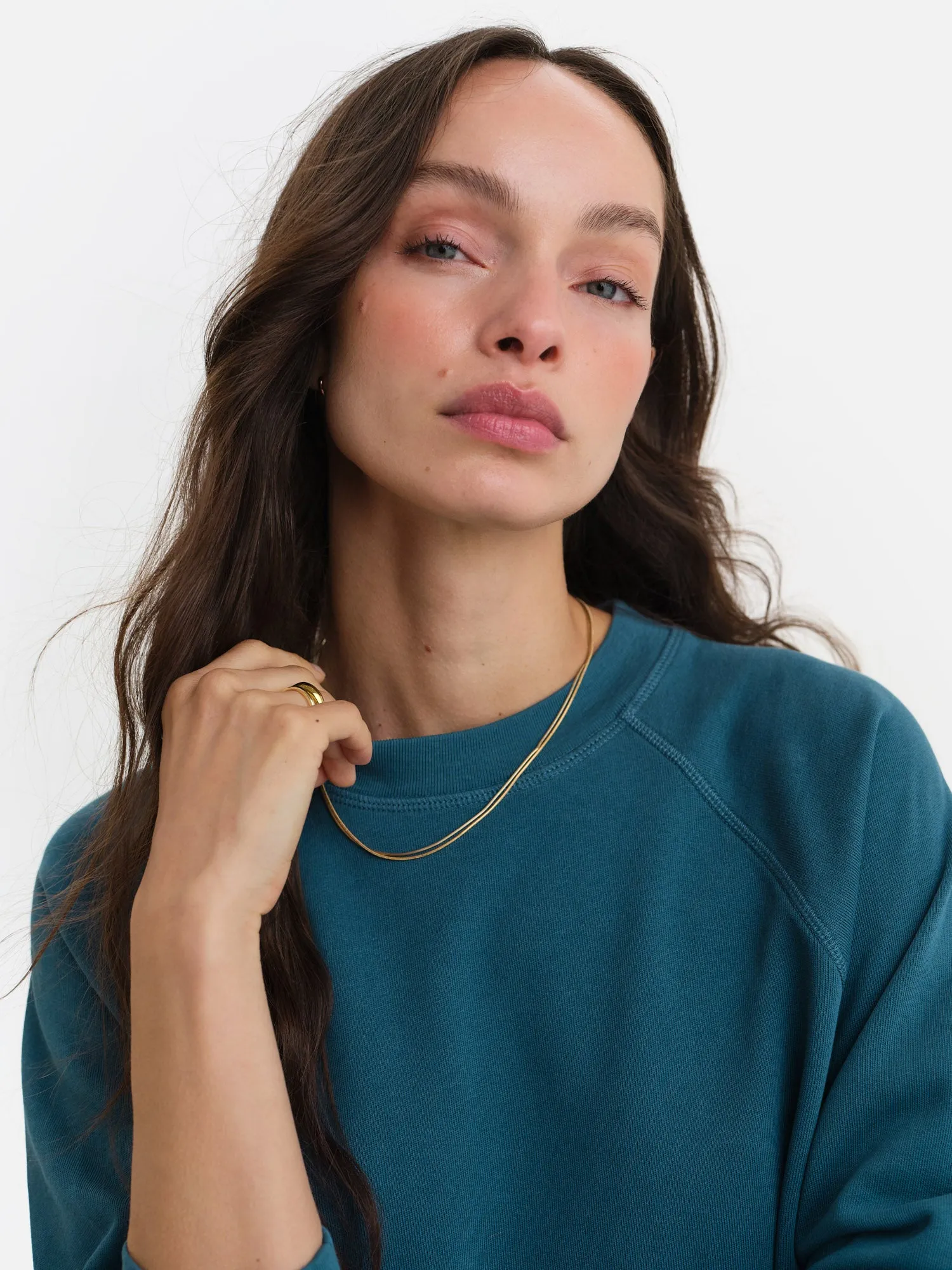 Organic Lightweight Terry Raglan Sweatshirt sold by MATE the Label product image thumbnail 3