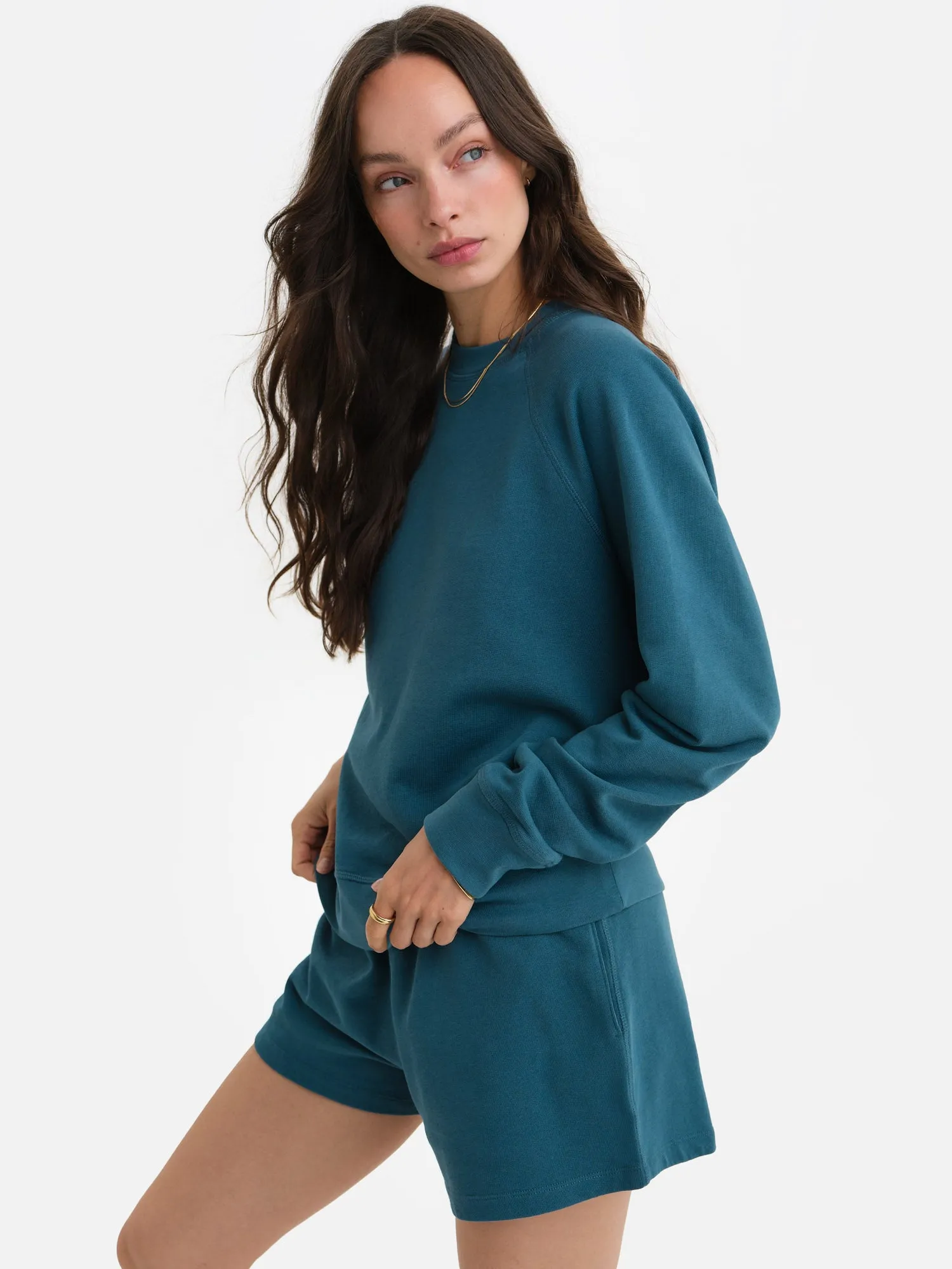 Organic Lightweight Terry Raglan Sweatshirt sold by MATE the Label product image thumbnail 4