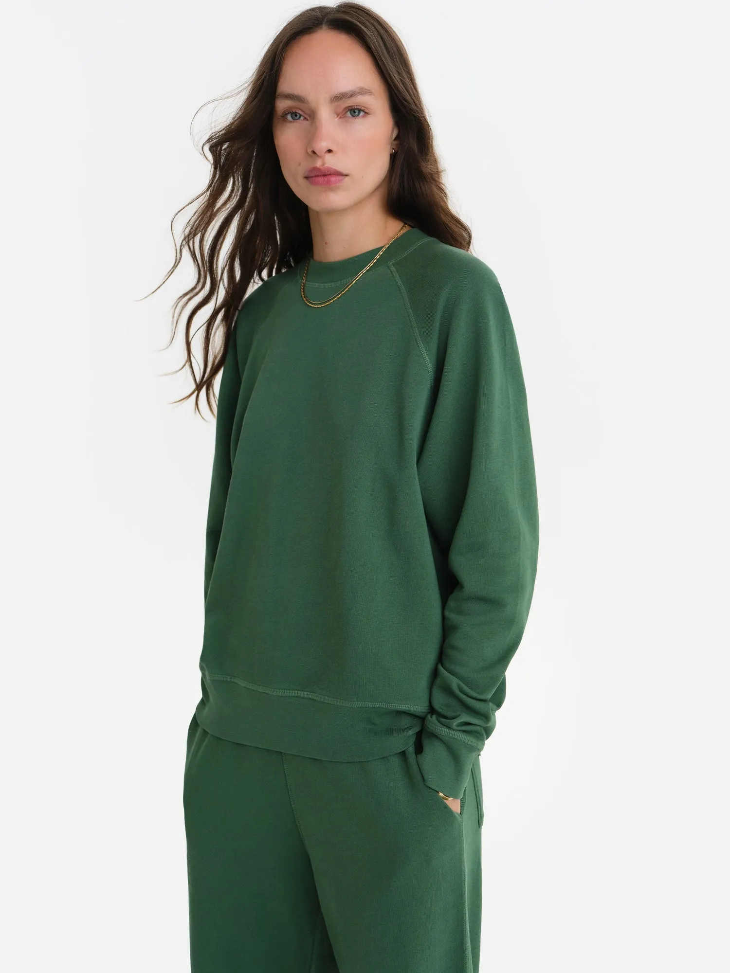 Organic Lightweight Terry Raglan Sweatshirt sold by MATE the Label product image thumbnail 2