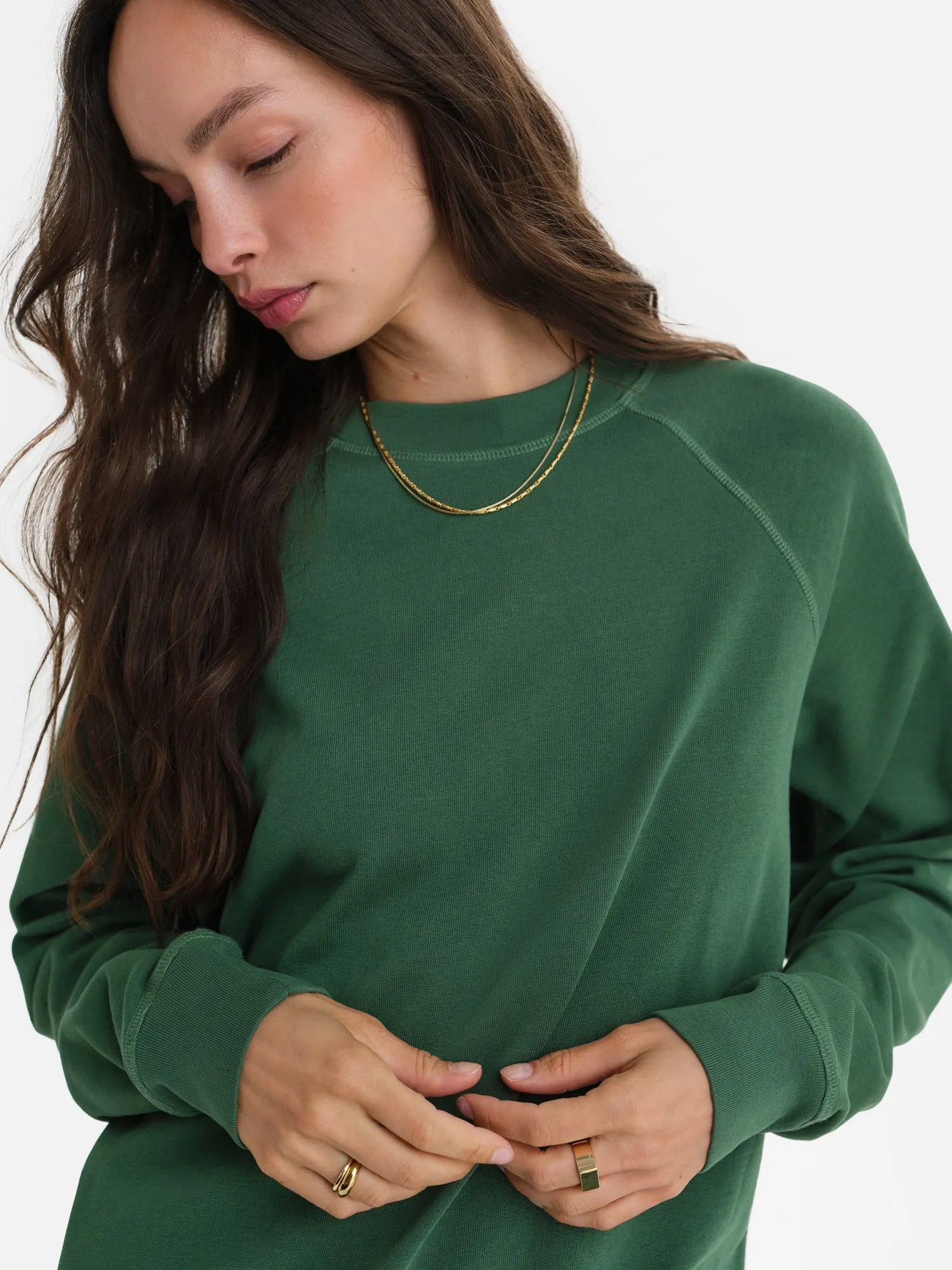 Organic Lightweight Terry Raglan Sweatshirt sold by MATE the Label product image thumbnail 3
