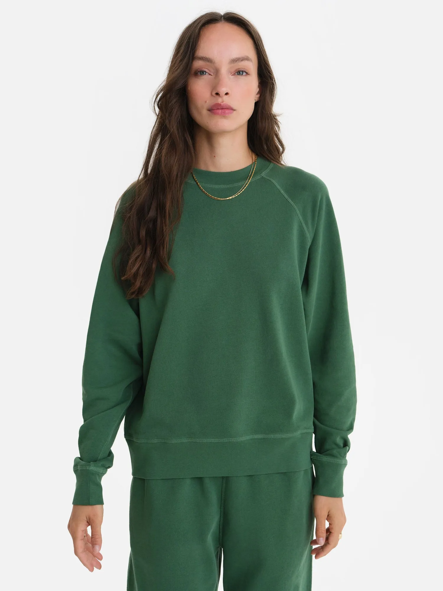 Organic Lightweight Terry Raglan Sweatshirt sold by MATE the Label product image thumbnail 4
