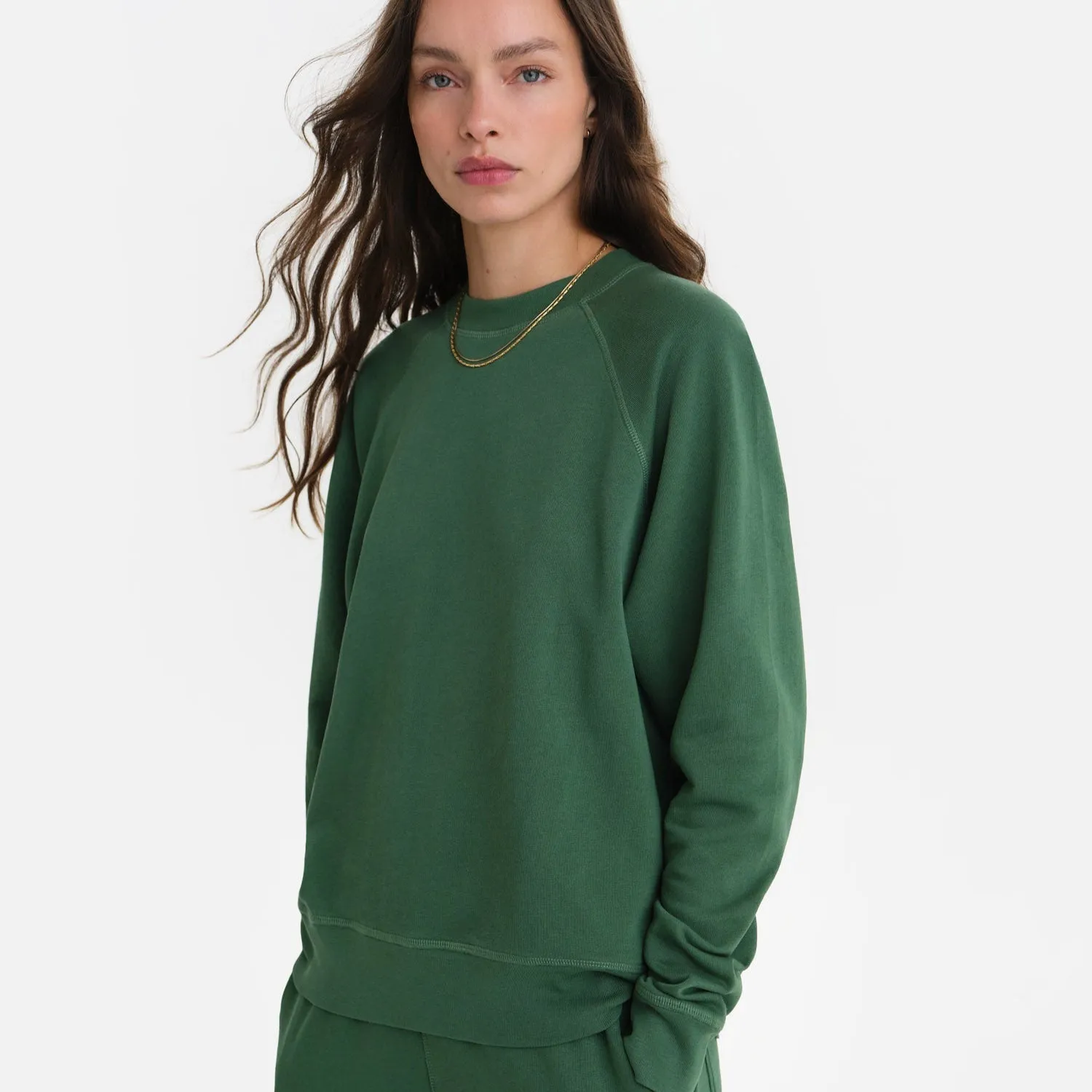Organic Lightweight Terry Raglan Sweatshirt sold by MATE the Label