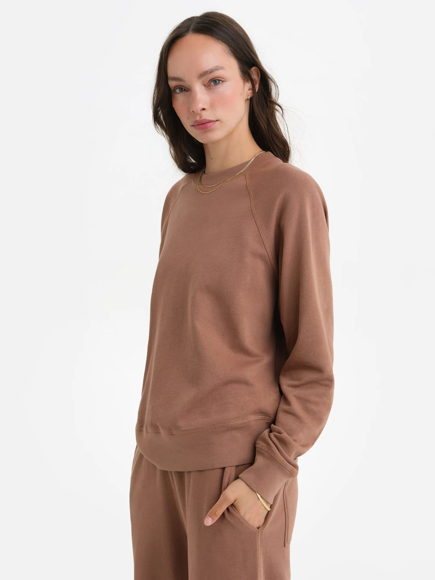 Organic Lightweight Terry Raglan Sweatshirt sold by MATE the Label product image thumbnail 4