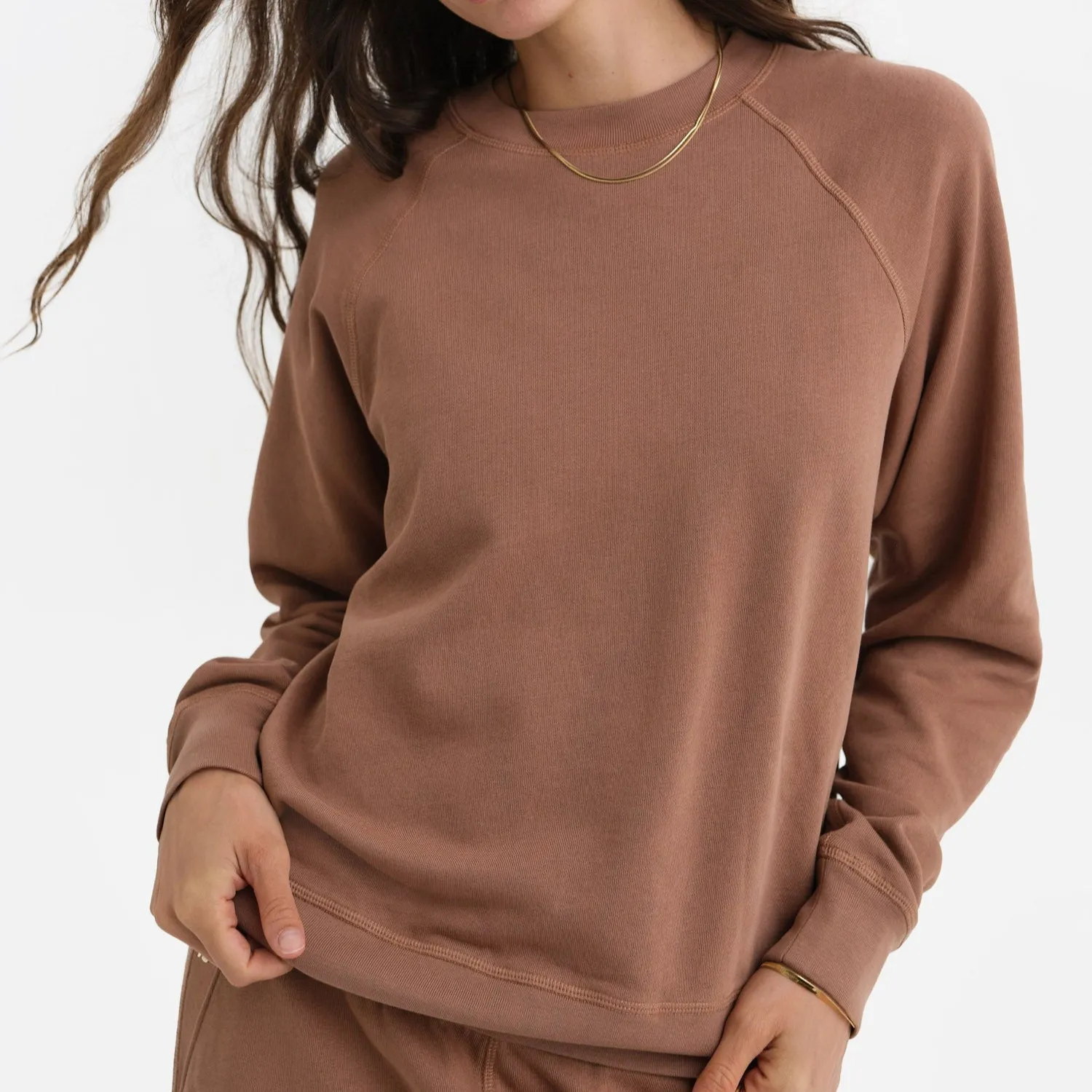 Organic Lightweight Terry Raglan Sweatshirt sold by MATE the Label