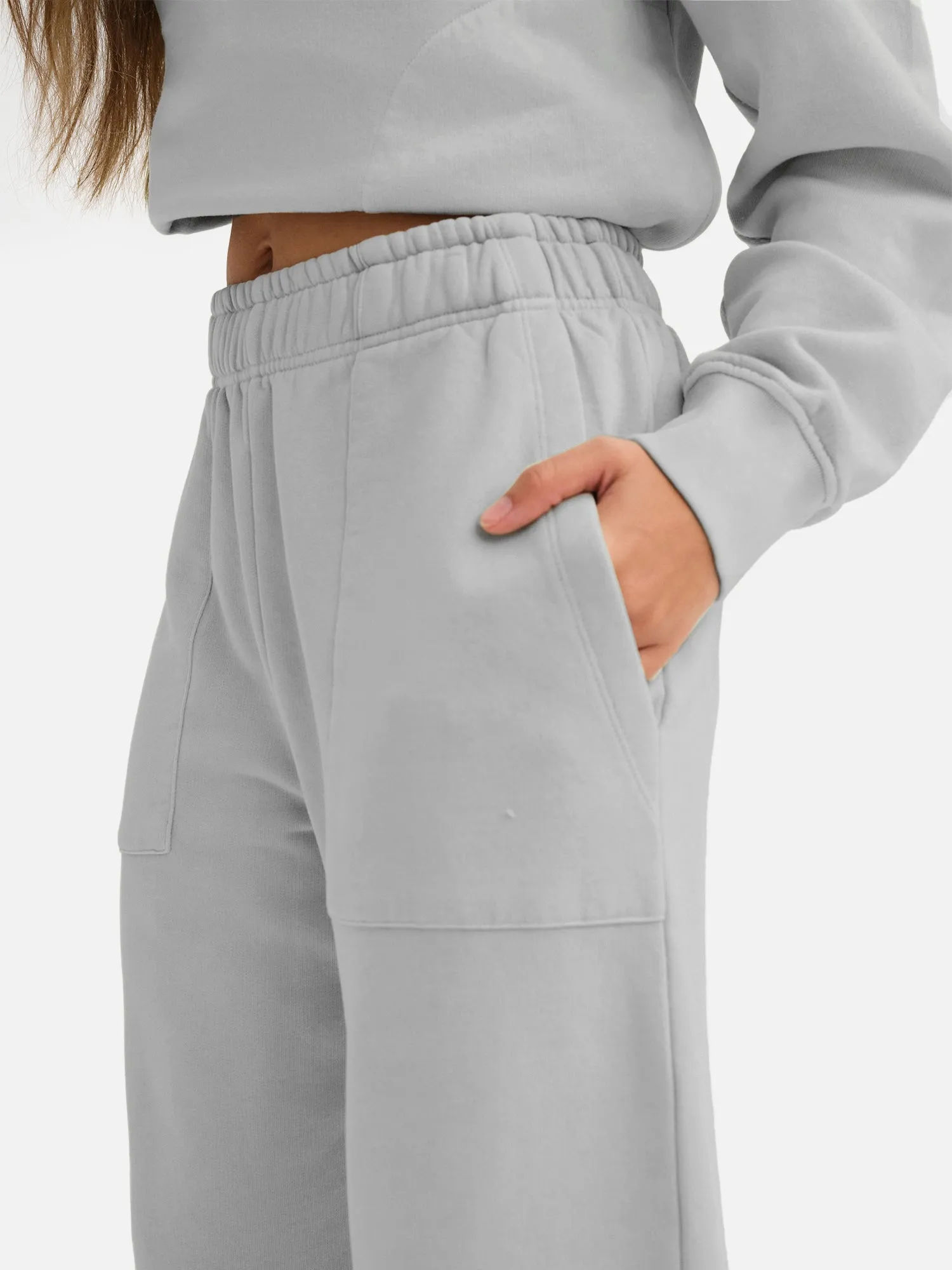 Organic Fleece Wide Leg Pant sold by MATE the Label product image thumbnail 3