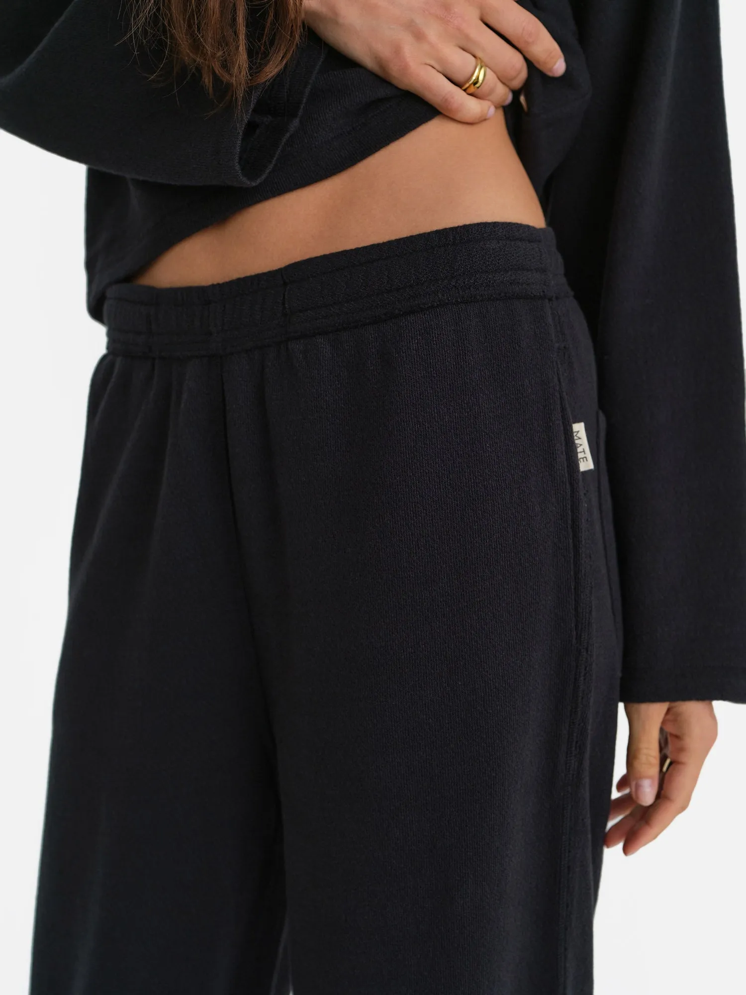Textured Knit Straight Leg Pant sold by MATE the Label product image thumbnail 3