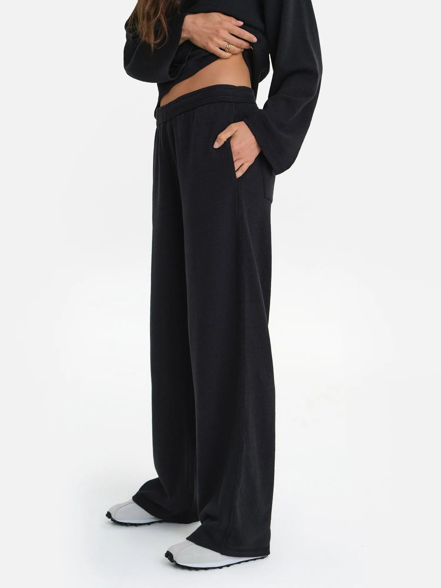 Textured Knit Straight Leg Pant sold by MATE the Label product image thumbnail 4