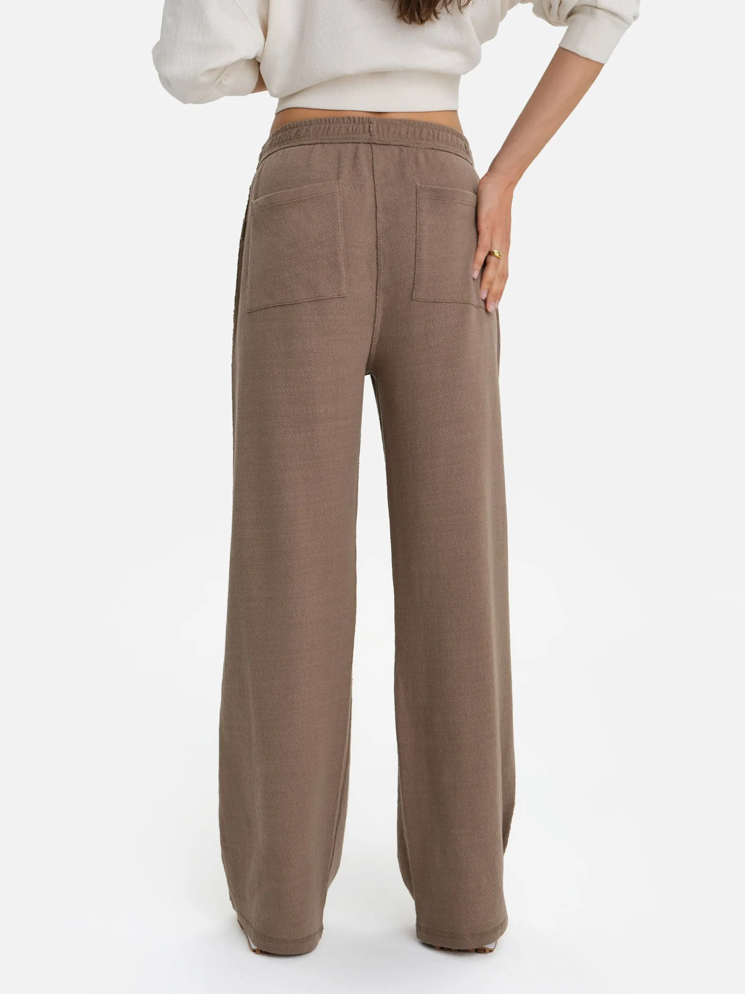Textured Knit Straight Leg Pant sold by MATE the Label product image thumbnail 5
