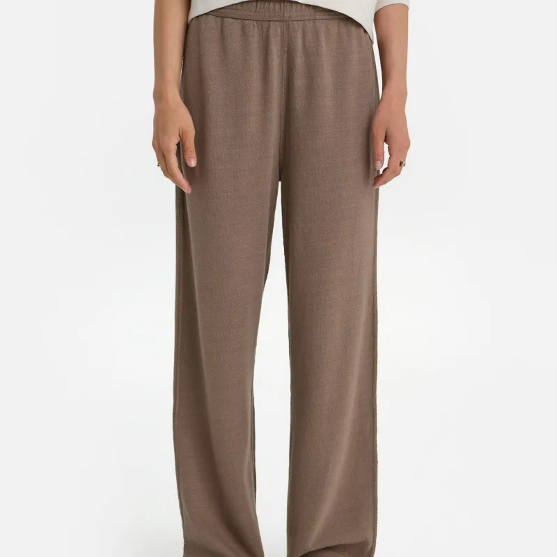 Textured Knit Straight Leg Pant sold by MATE the Label