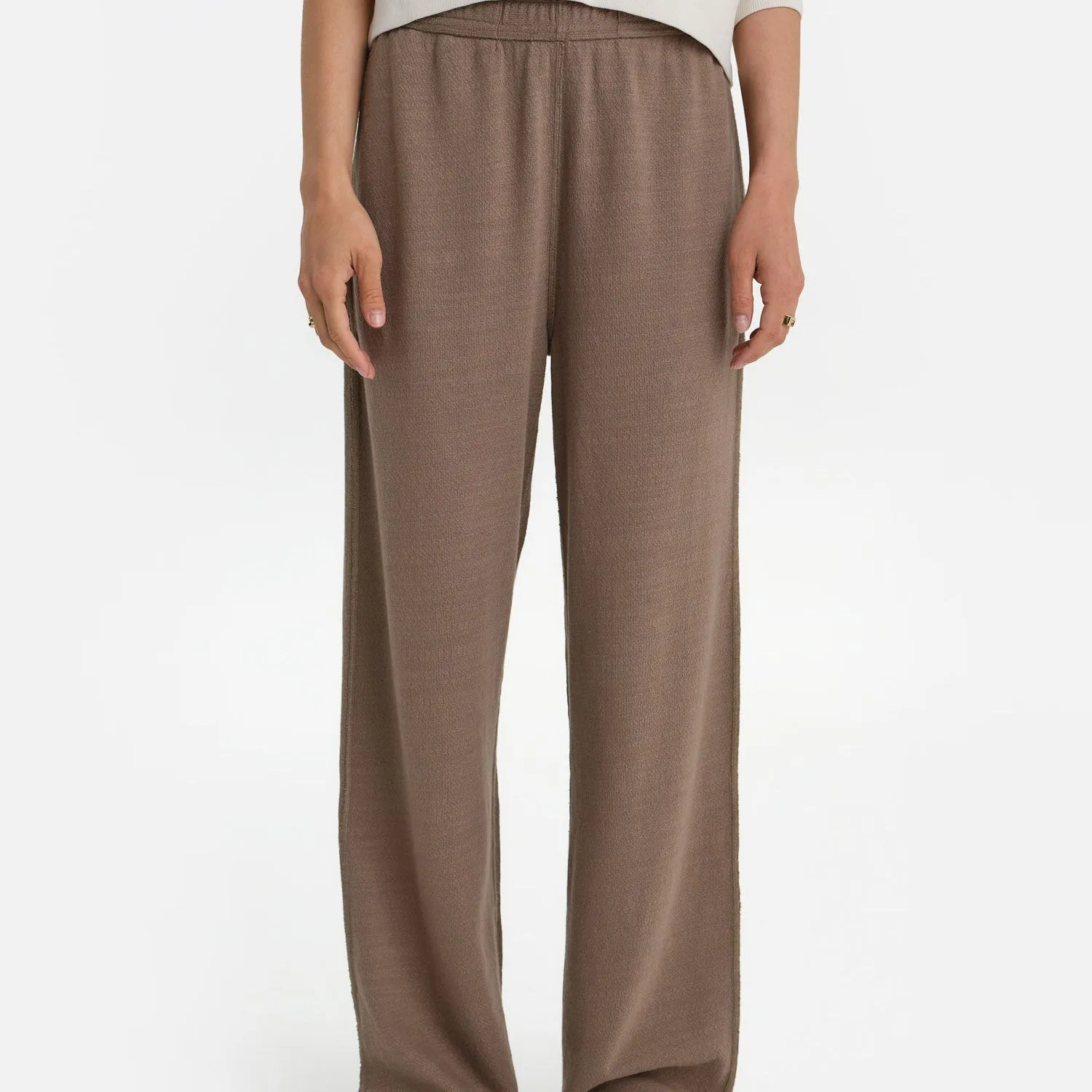Textured Knit Straight Leg Pant sold by MATE the Label