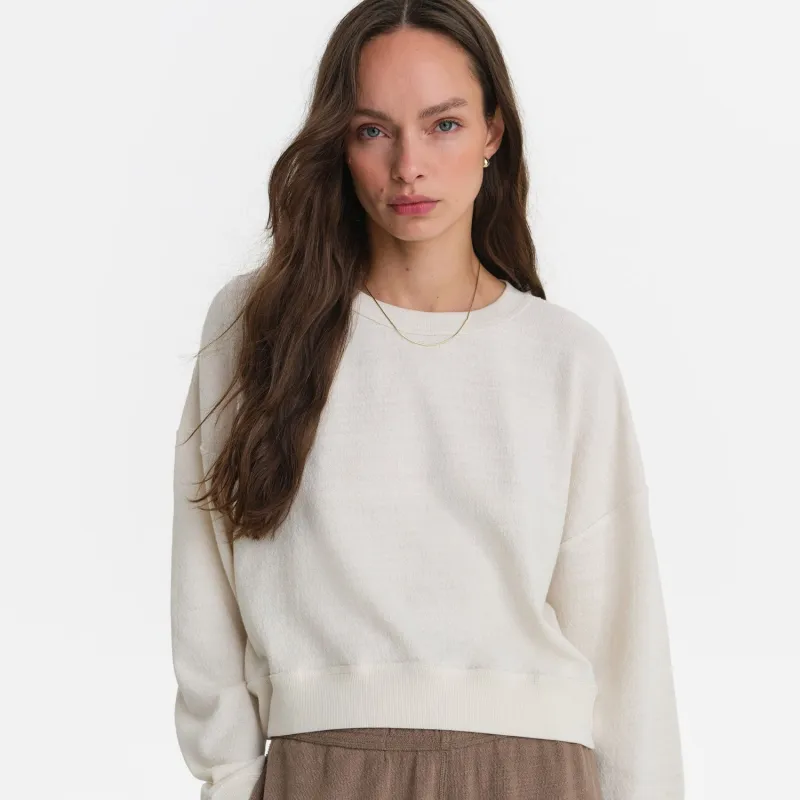 Textured Knit Crewneck Pullover sold by MATE the Label