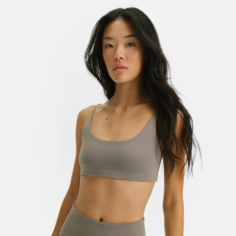 Organic Stretch Scoop Bra sold by MATE the Label