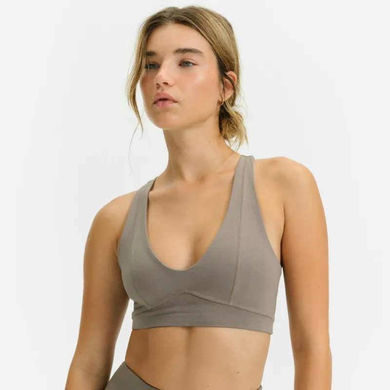 Organic Stretch V-Neck Bra sold by MATE the Label