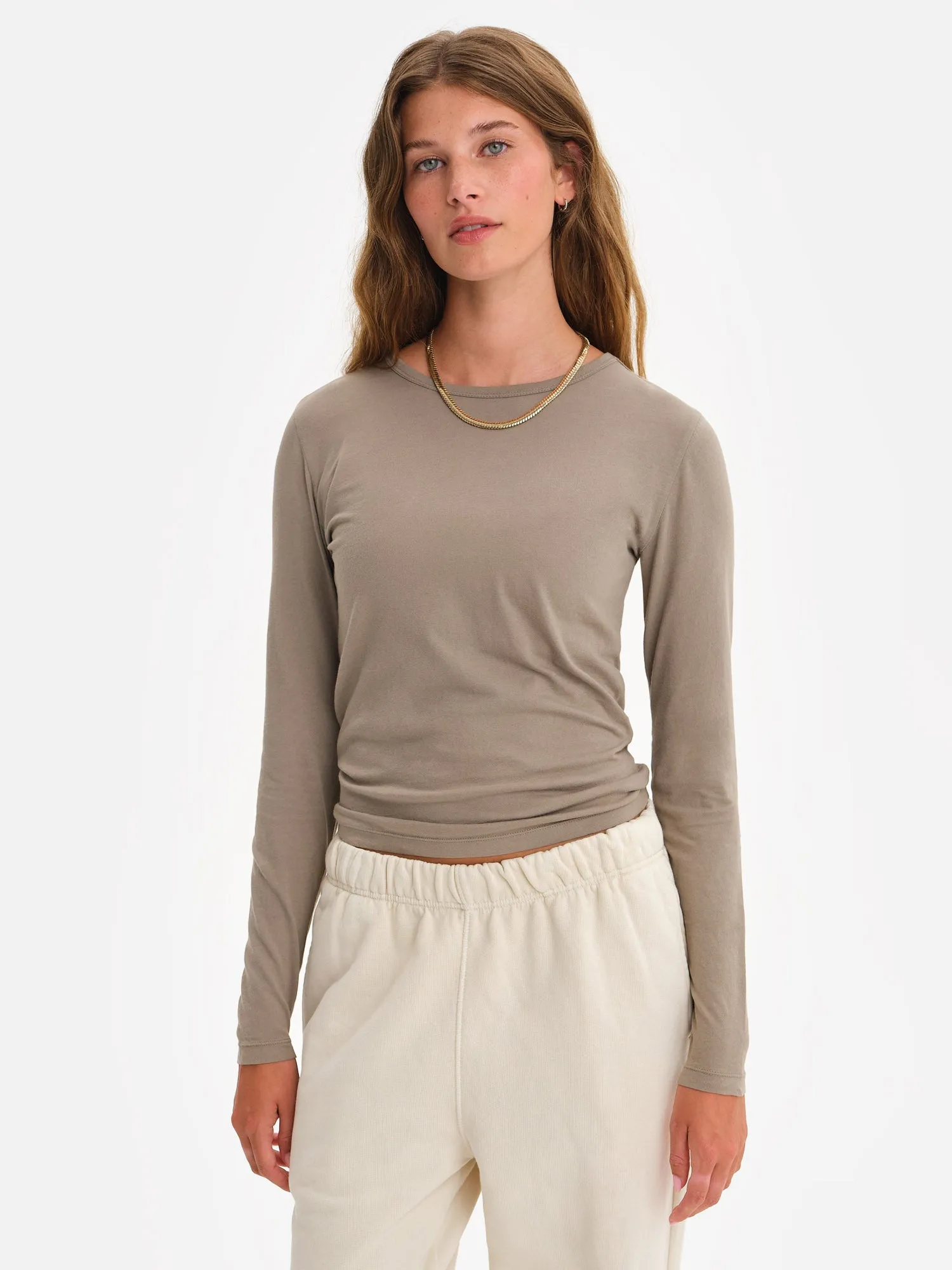 Organic Cotton Long Sleeve Layering Tee sold by MATE the Label product image thumbnail 2