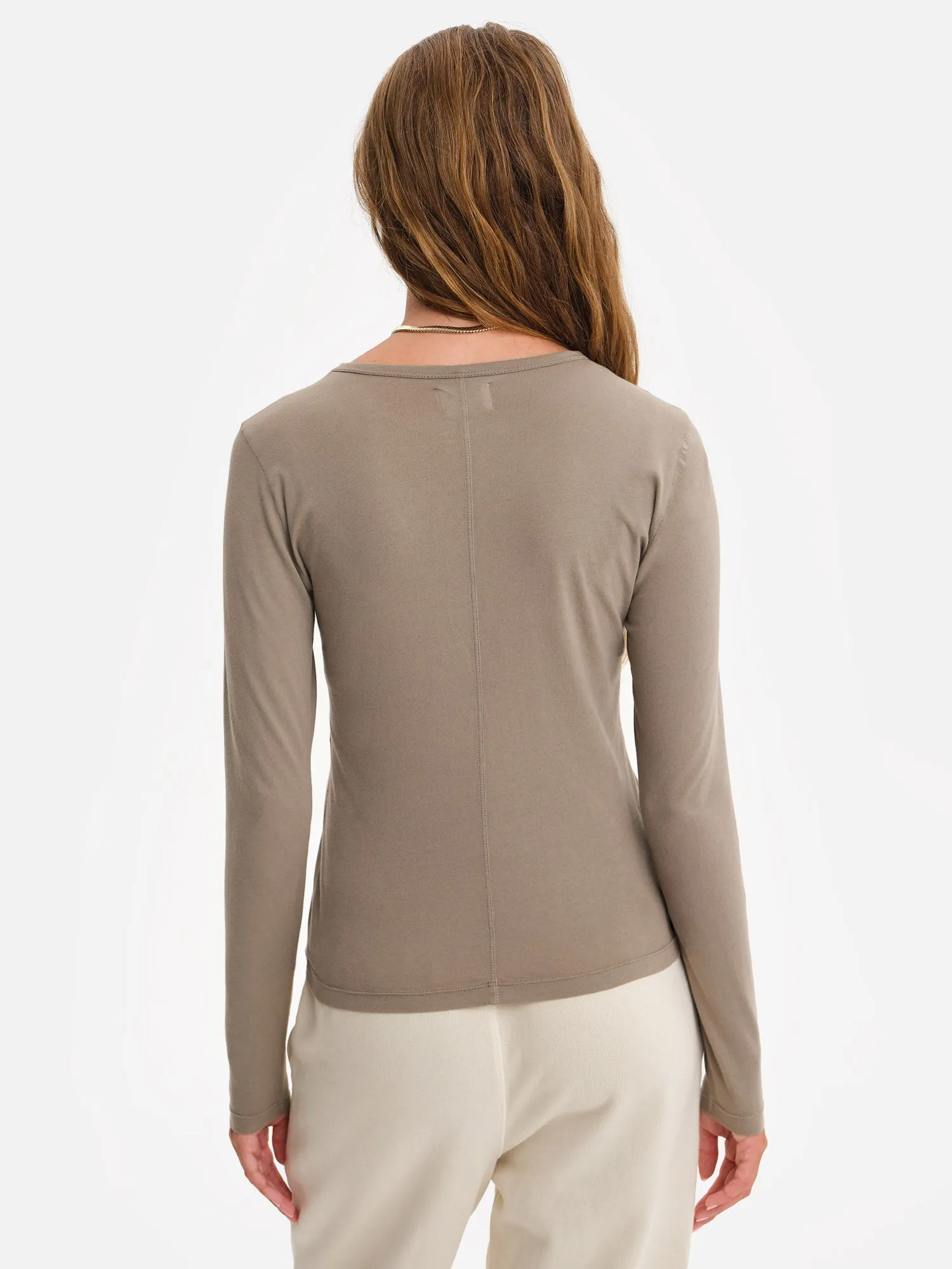 Organic Cotton Long Sleeve Layering Tee sold by MATE the Label product image thumbnail 5