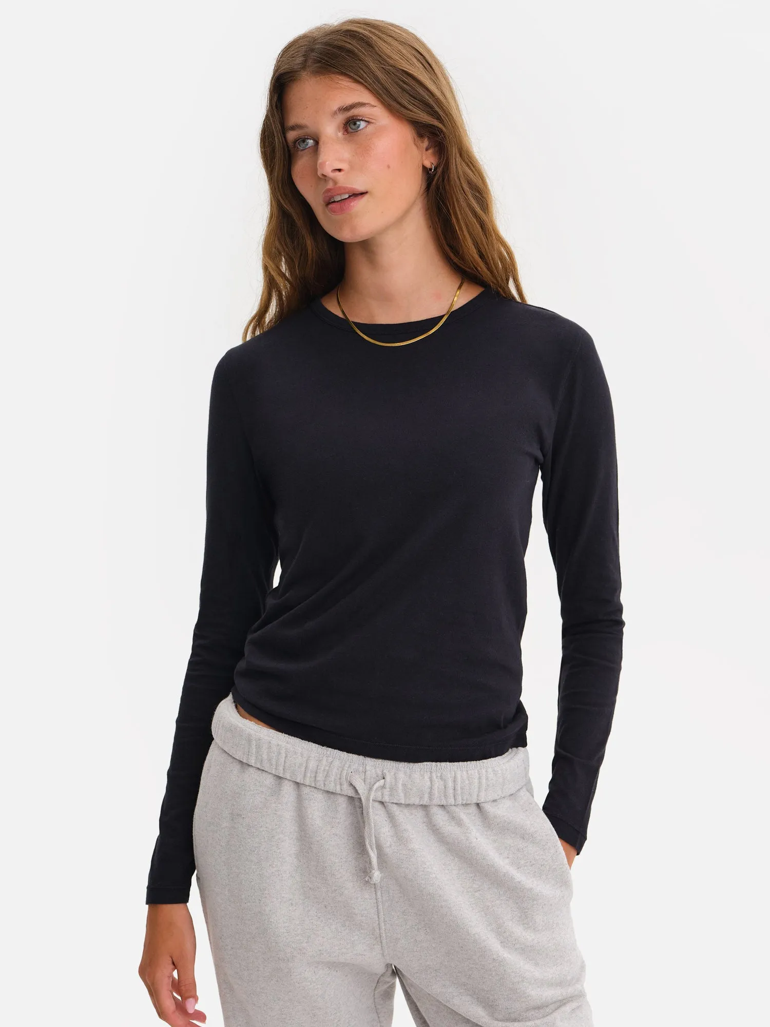 Organic Cotton Long Sleeve Layering Tee sold by MATE the Label product image thumbnail 2