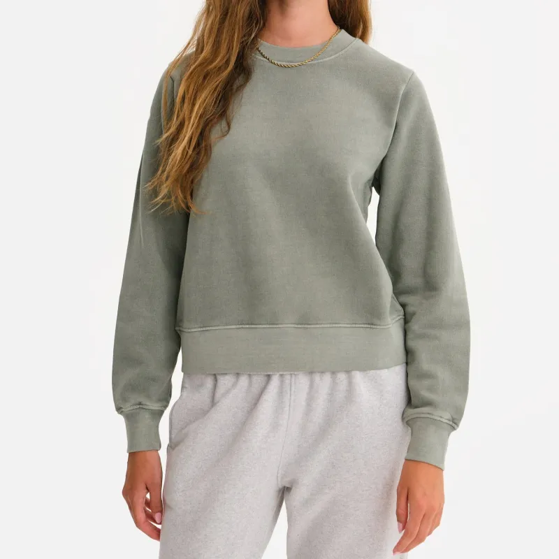Organic Fleece Shrunken Crew Neck Sweatshirt sold by MATE the Label