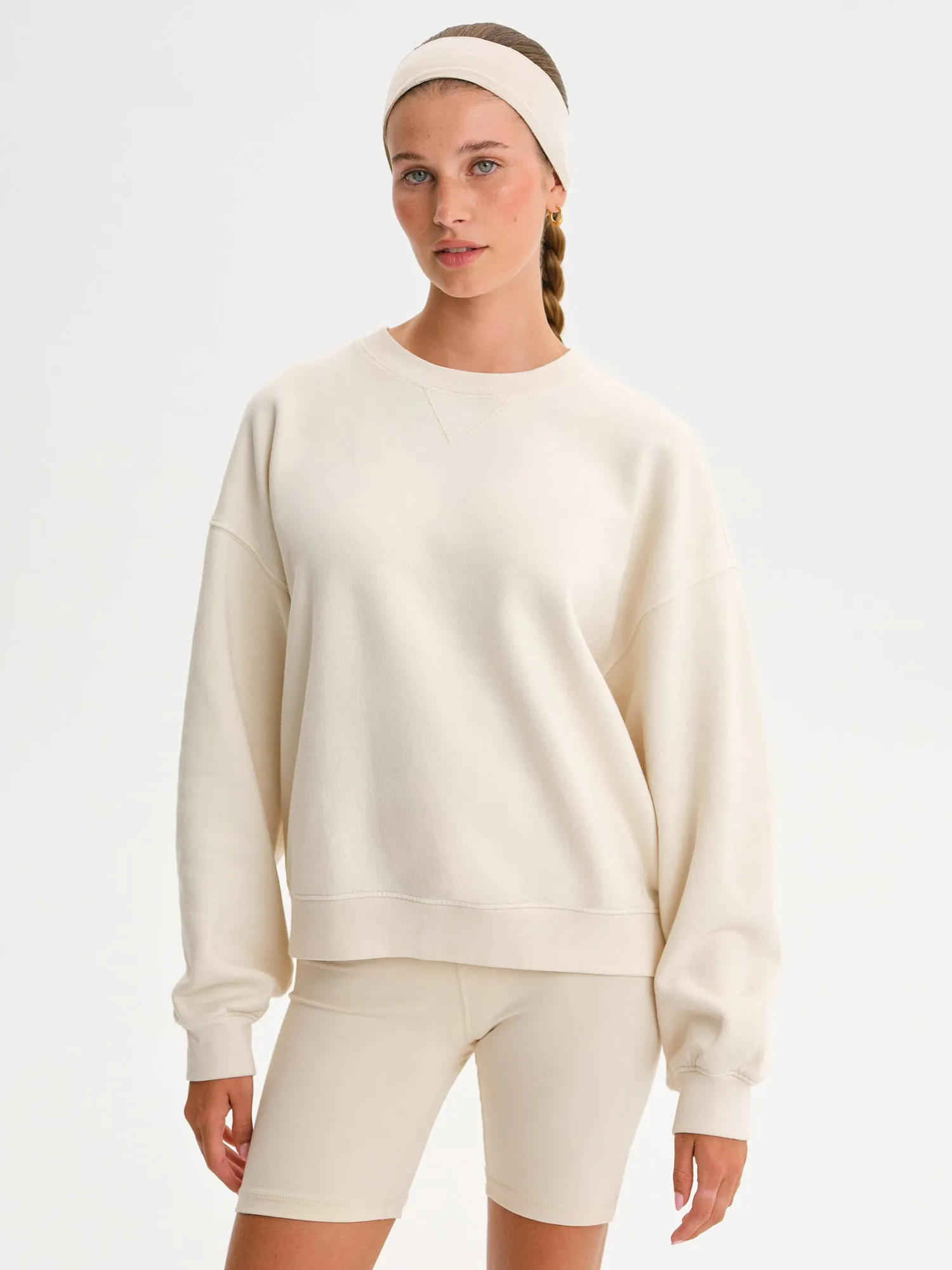 Organic Fleece Relaxed Crewneck Sweatshirt sold by MATE the Label product image thumbnail 3