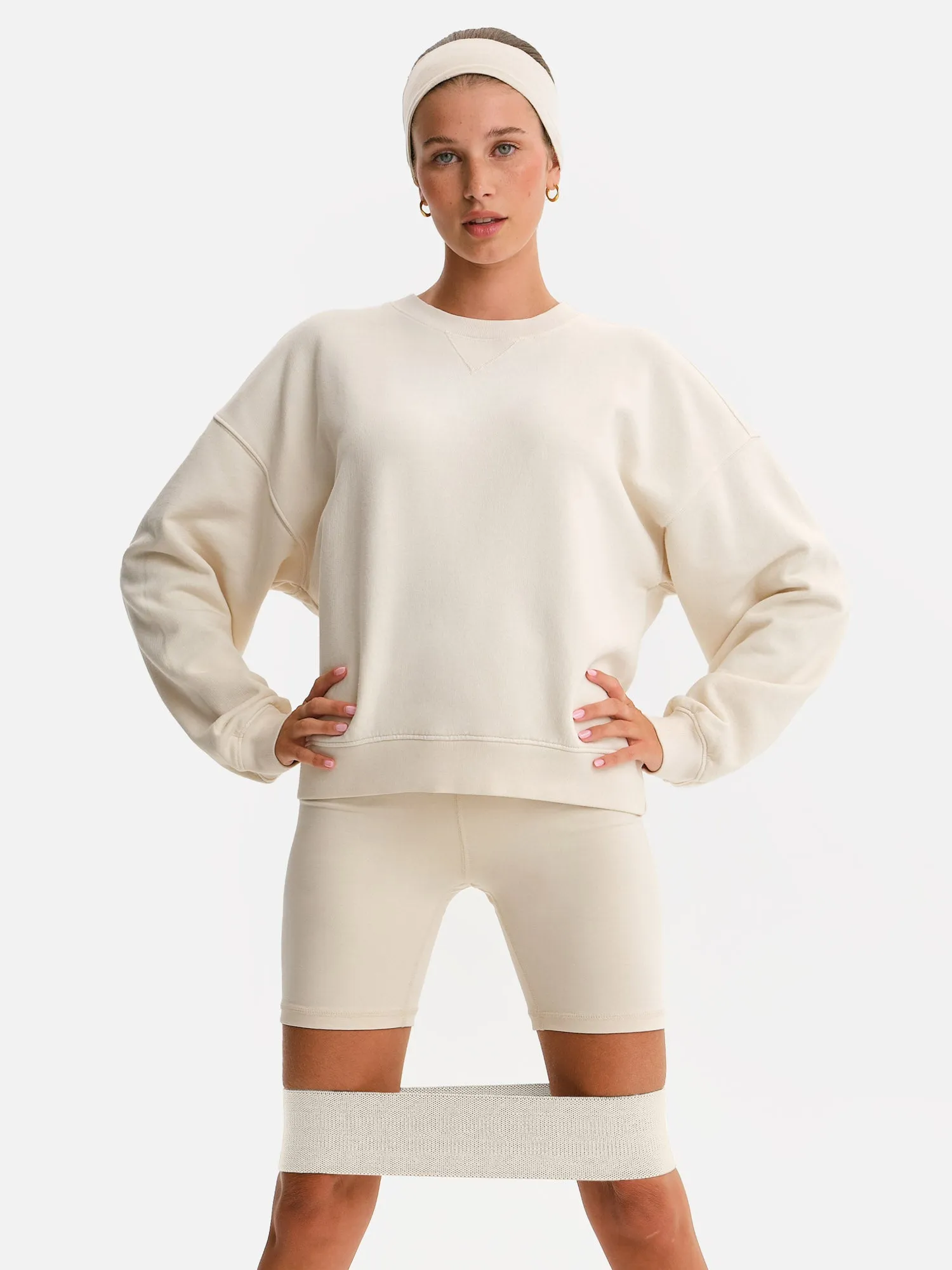 Organic Fleece Relaxed Crewneck Sweatshirt sold by MATE the Label product image thumbnail 2