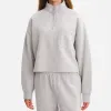 Organic Fleece Cropped Half-Zip Sweatshirt sold by MATE the Label