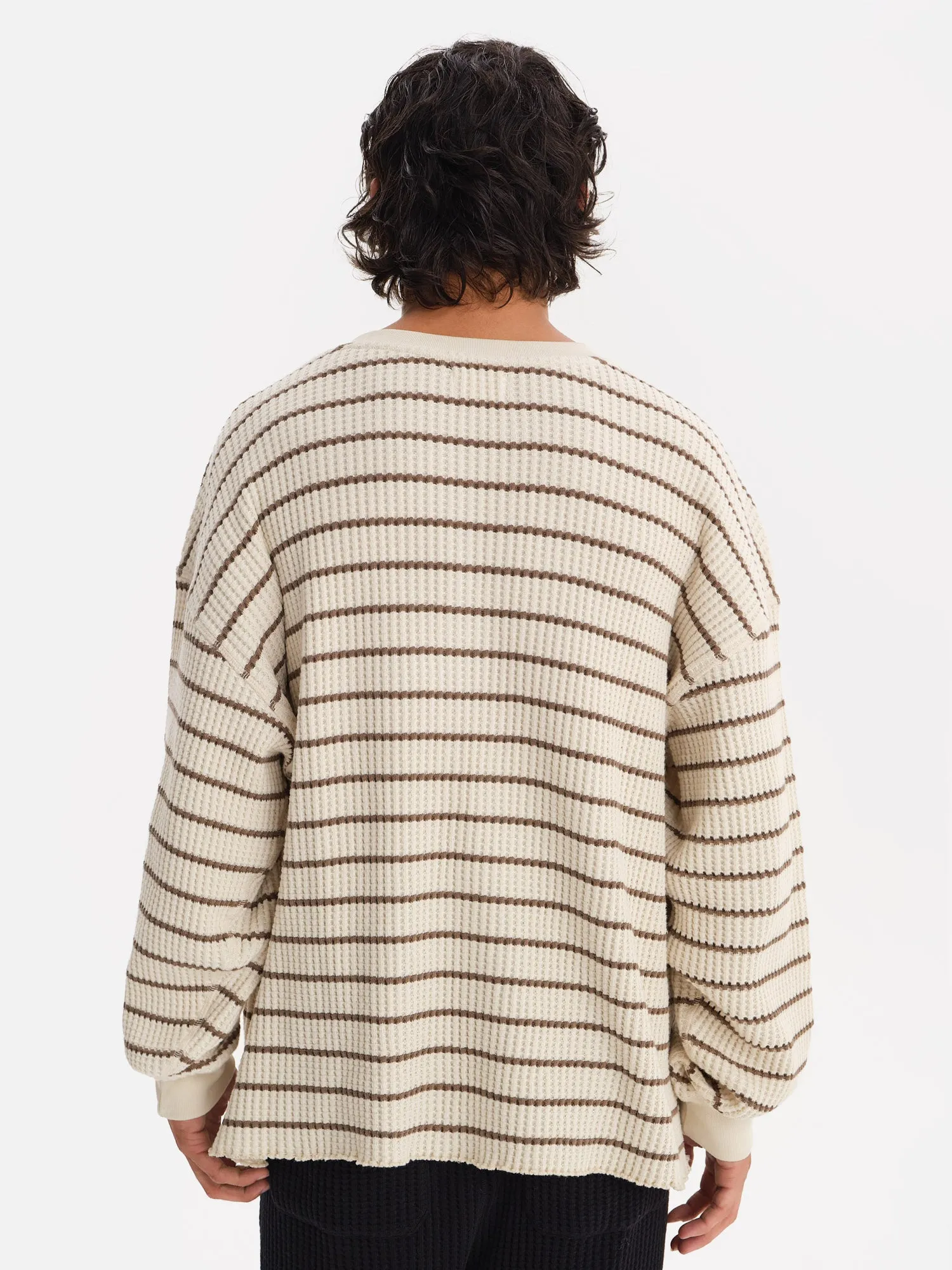 Men's Organic Waffle Henley sold by MATE the Label product image thumbnail 5