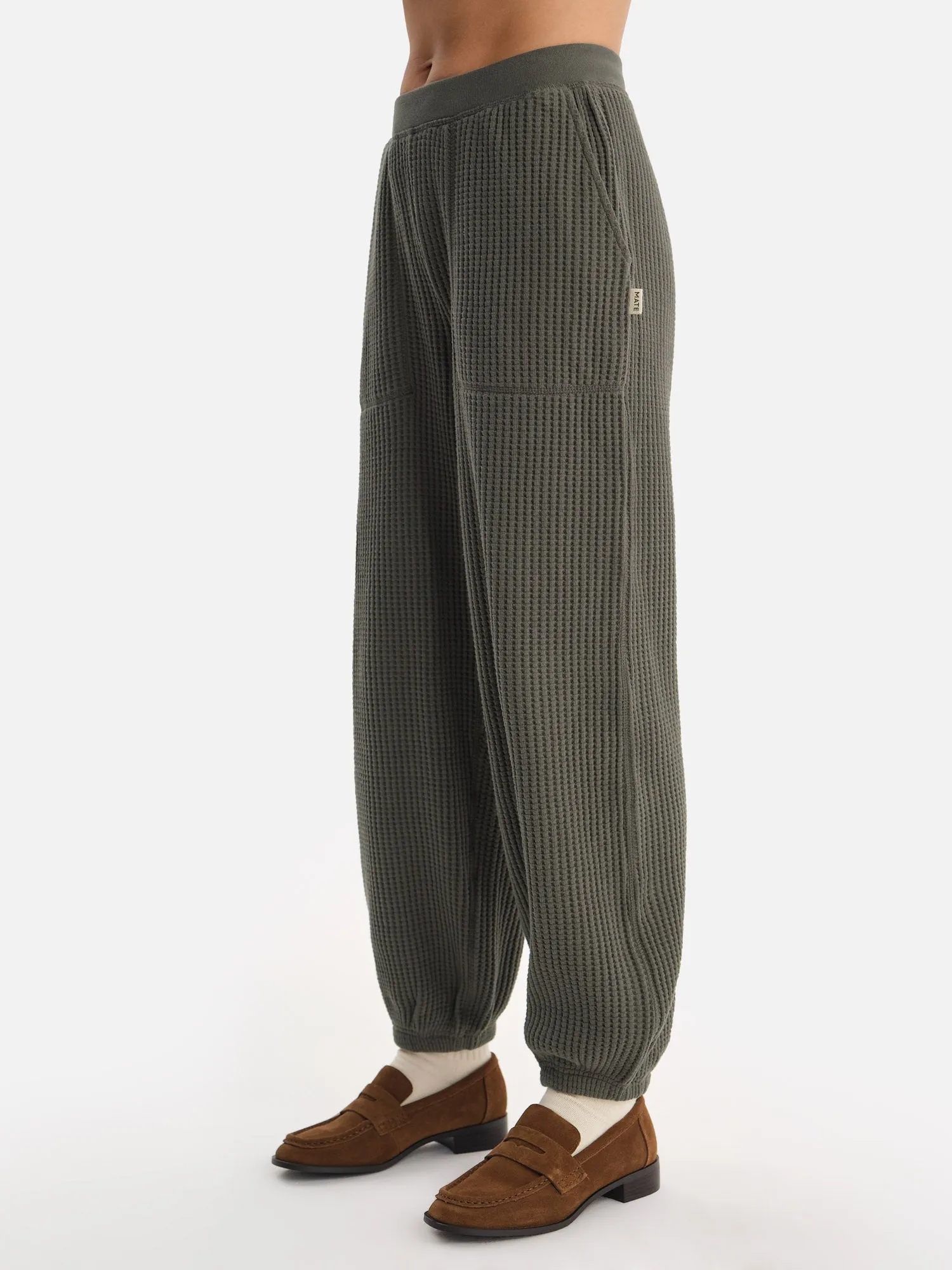 Organic Waffle Sweatpant sold by MATE the Label product image thumbnail 4