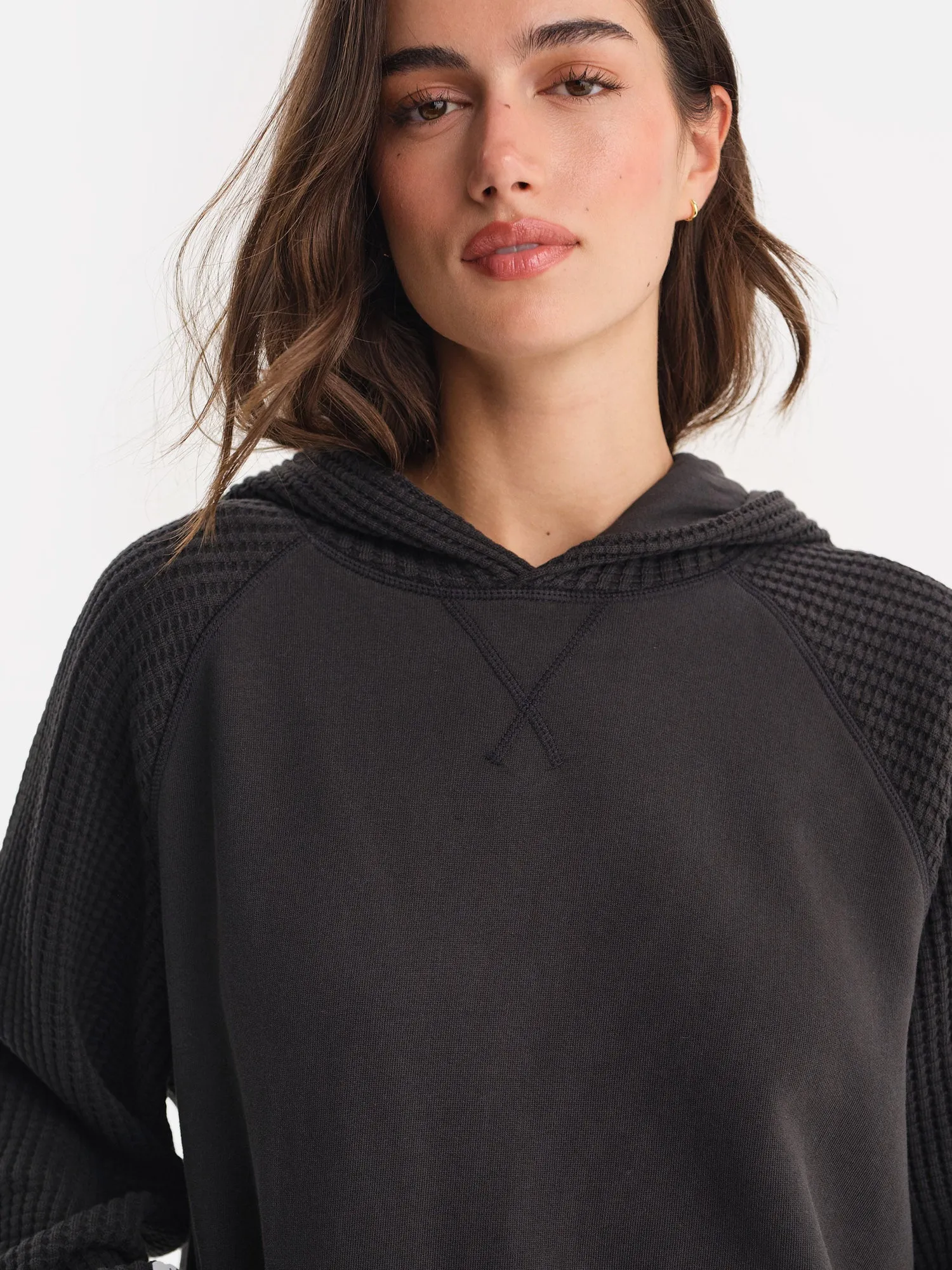 Organic Fleece and Waffle Hoodie sold by MATE the Label product image thumbnail 3