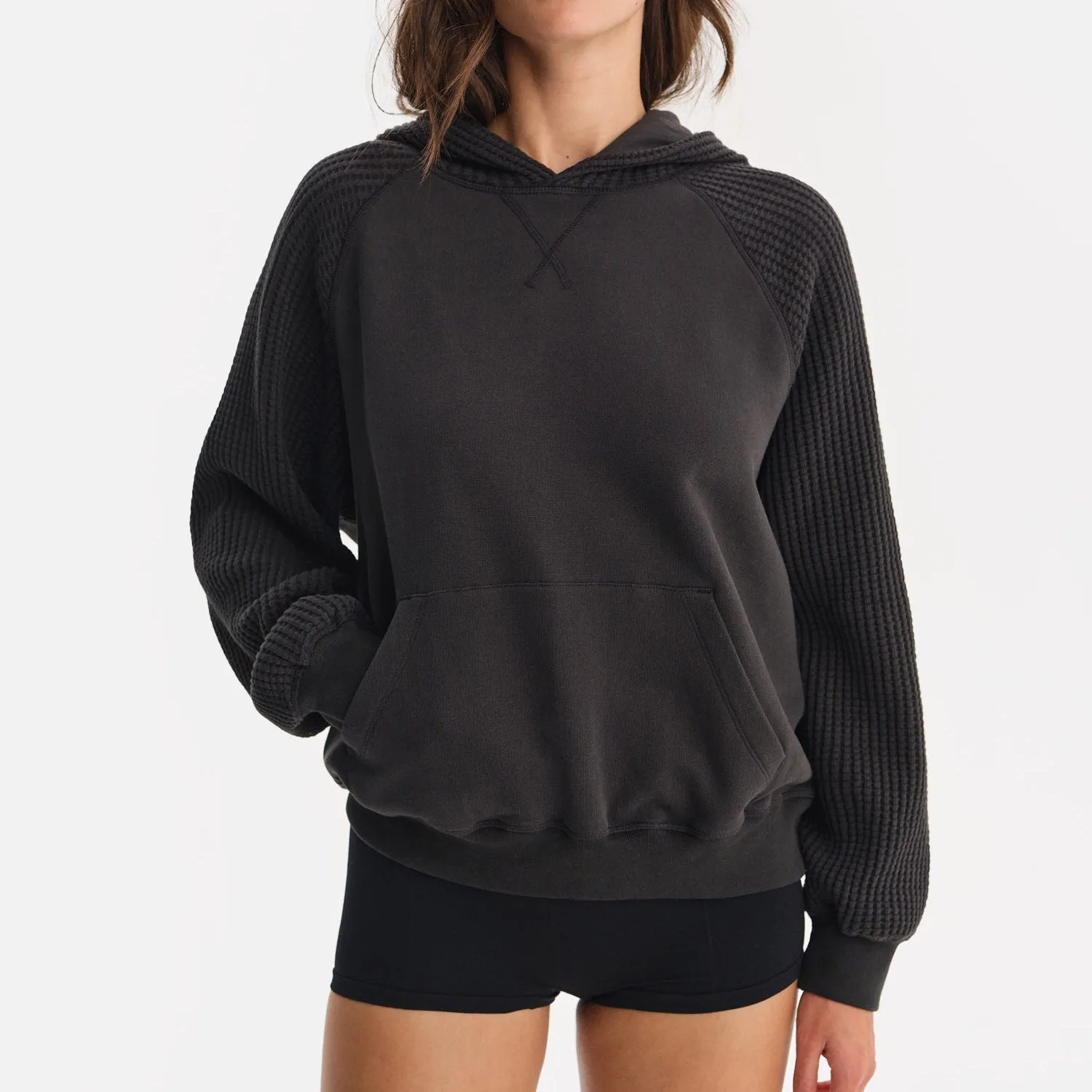 Organic Fleece and Waffle Hoodie sold by MATE the Label