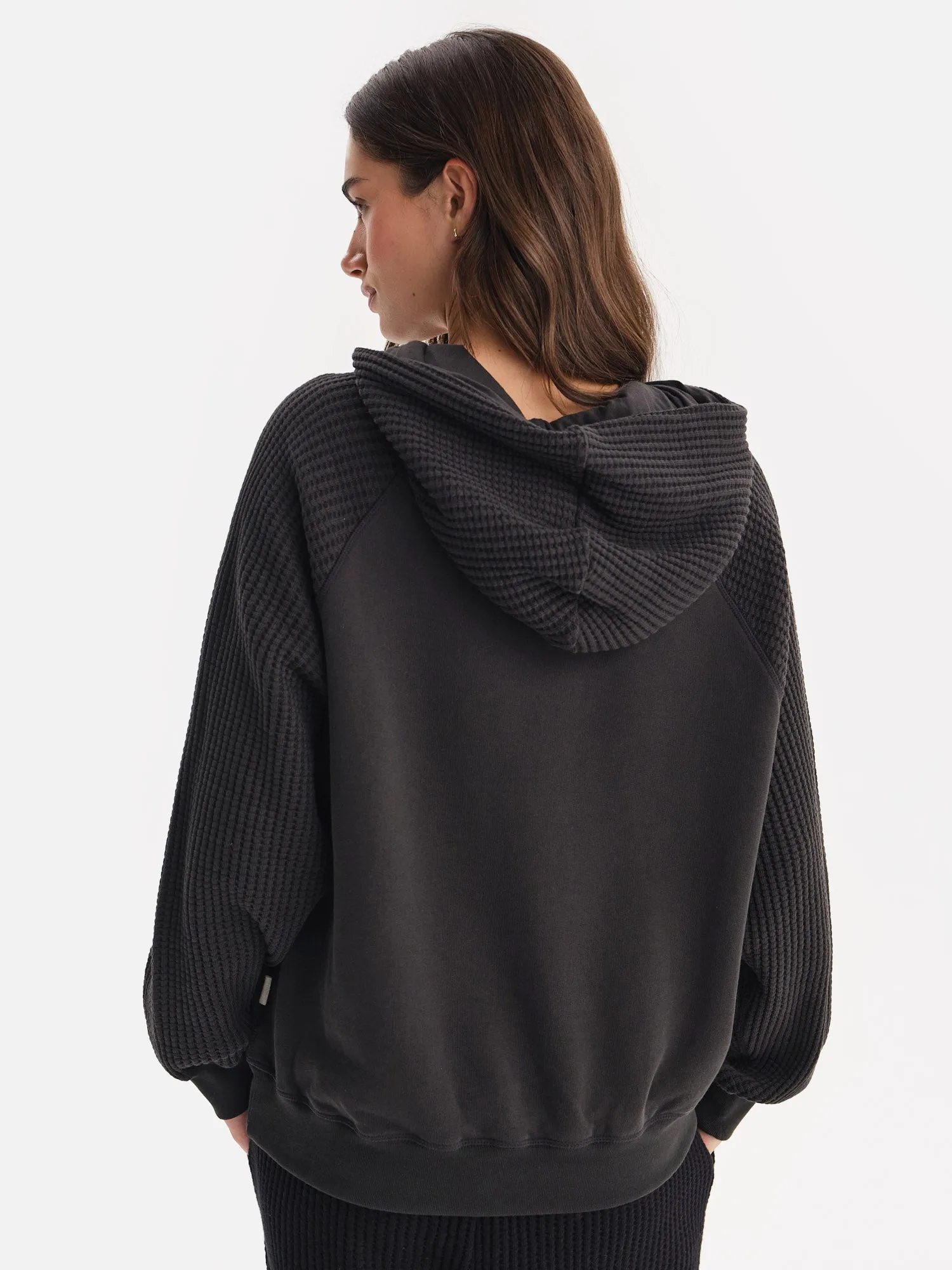 Organic Fleece and Waffle Hoodie sold by MATE the Label product image thumbnail 5