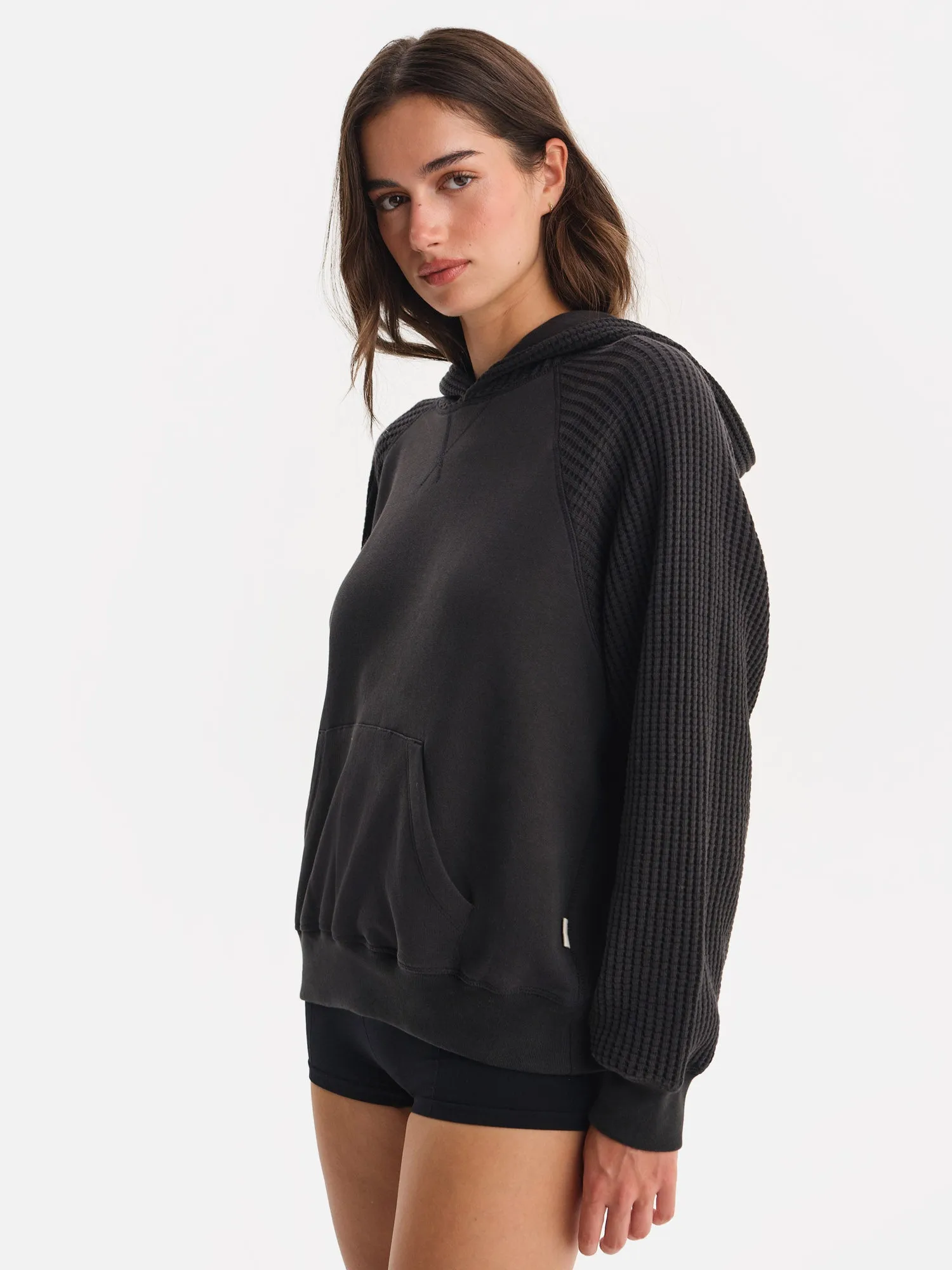 Organic Fleece and Waffle Hoodie sold by MATE the Label product image thumbnail 4