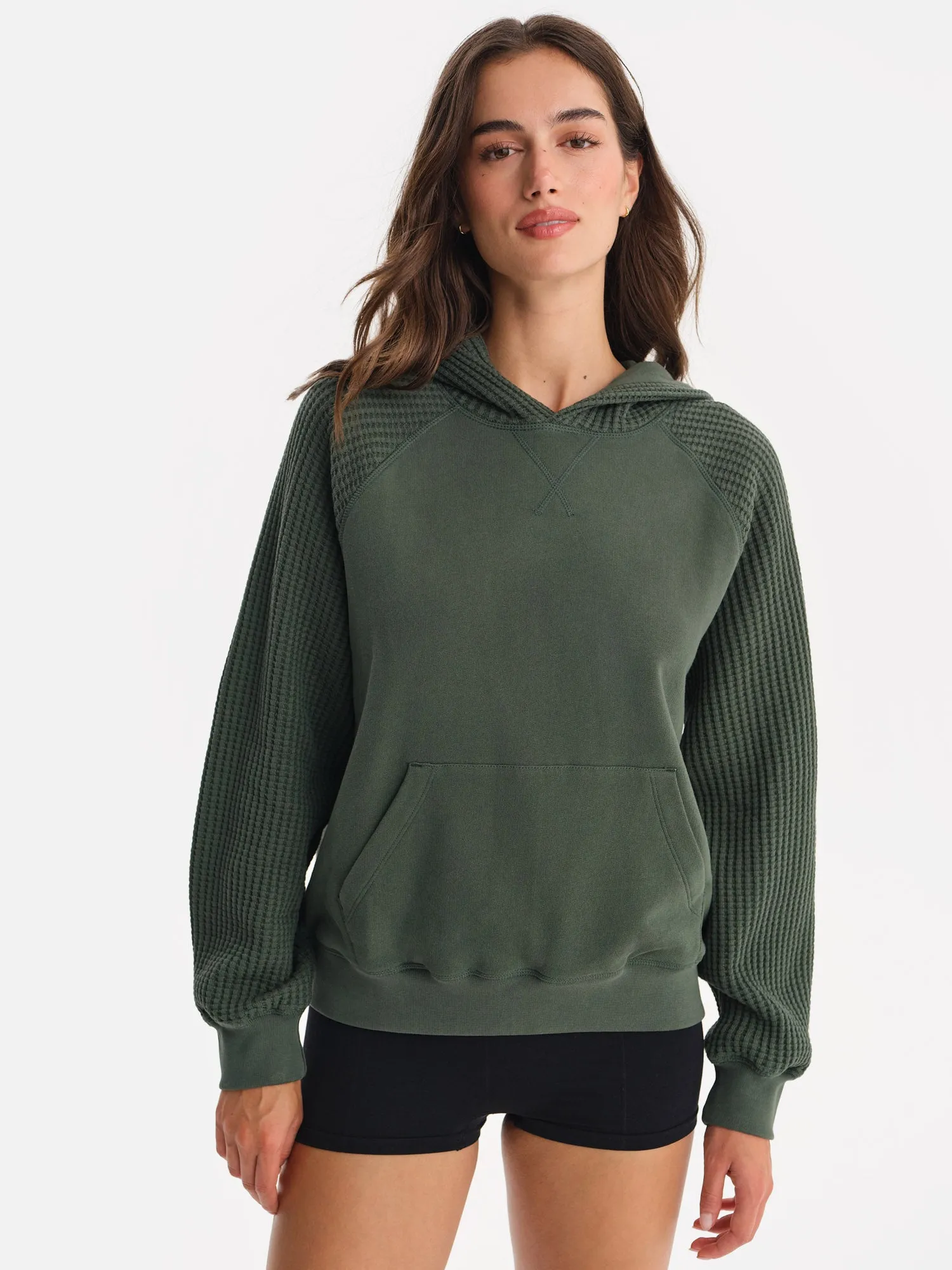 Organic Fleece and Waffle Hoodie sold by MATE the Label product image thumbnail 2