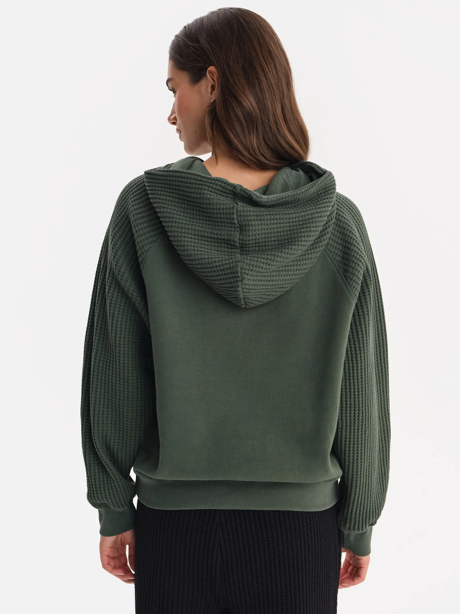 Organic Fleece and Waffle Hoodie sold by MATE the Label product image thumbnail 5