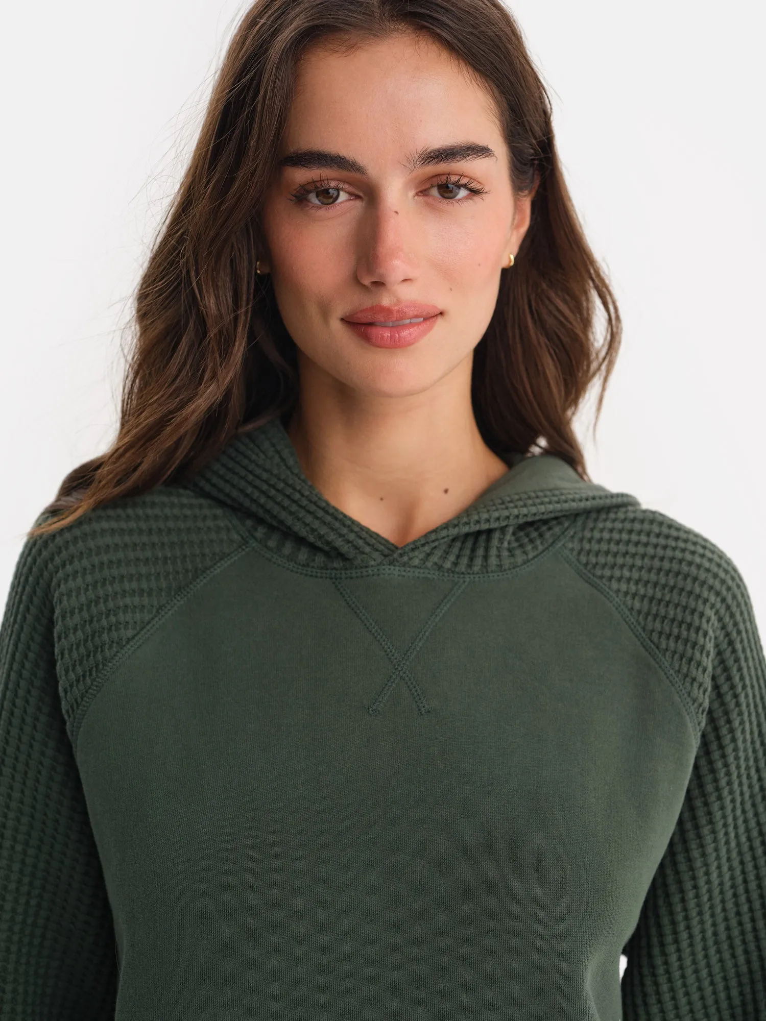 Organic Fleece and Waffle Hoodie sold by MATE the Label product image thumbnail 3