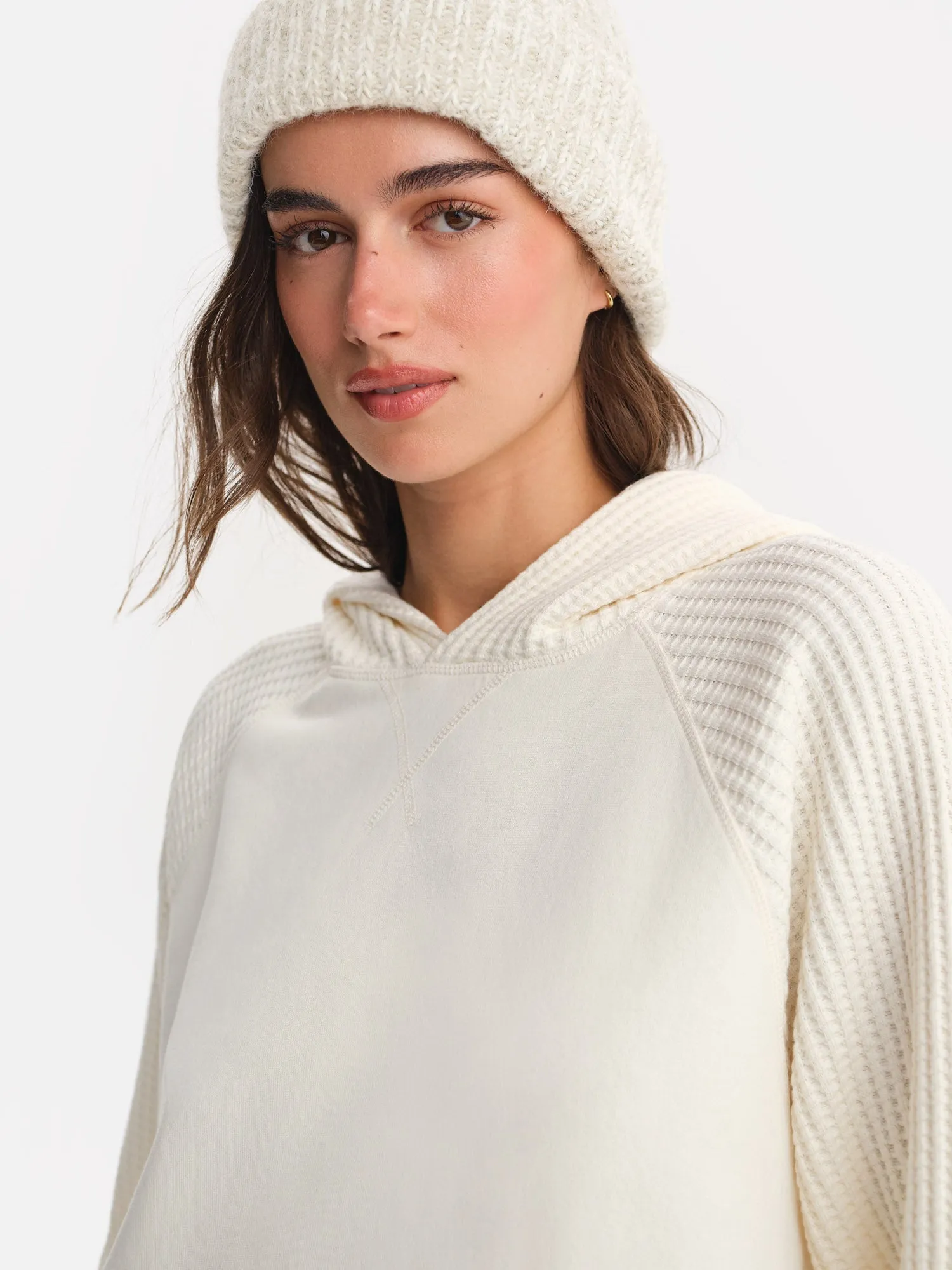 Organic Fleece and Waffle Hoodie sold by MATE the Label product image thumbnail 3