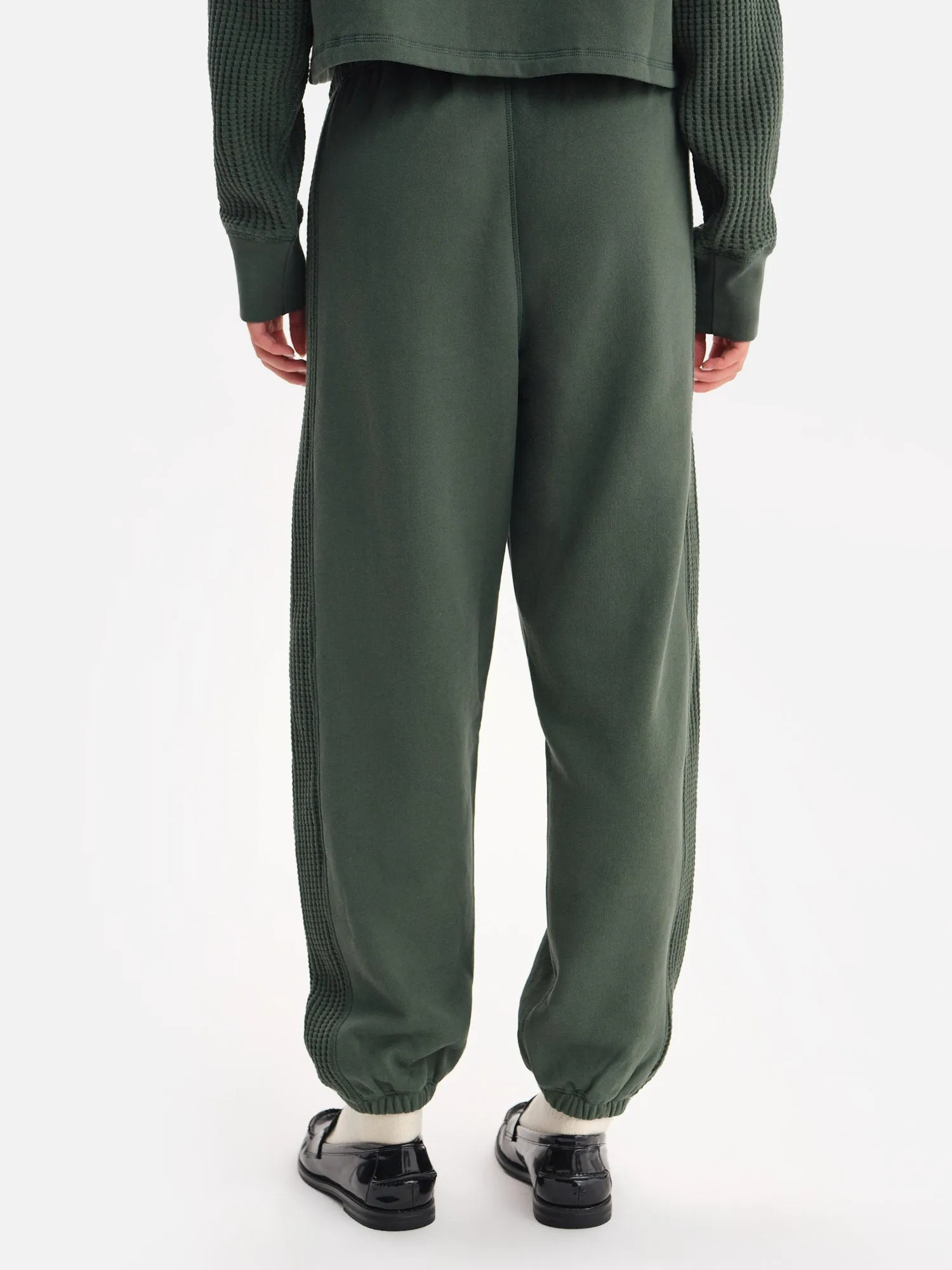 Organic Fleece and Waffle Relaxed Pocket Sweatpant sold by MATE the Label product image thumbnail 5