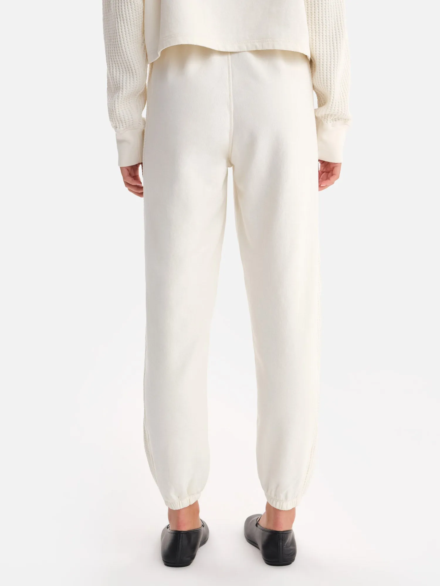 Organic Fleece and Waffle Relaxed Pocket Sweatpant sold by MATE the Label product image thumbnail 5