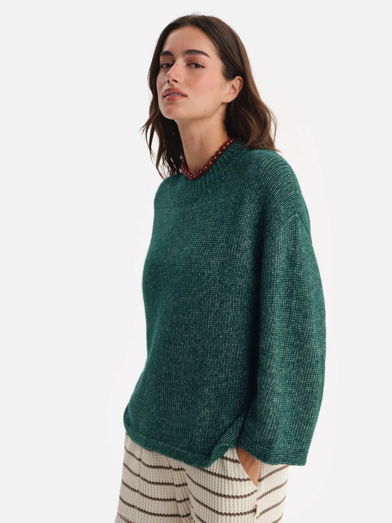 Luxe Alpaca Crewneck Pullover sold by MATE the Label product image thumbnail 4