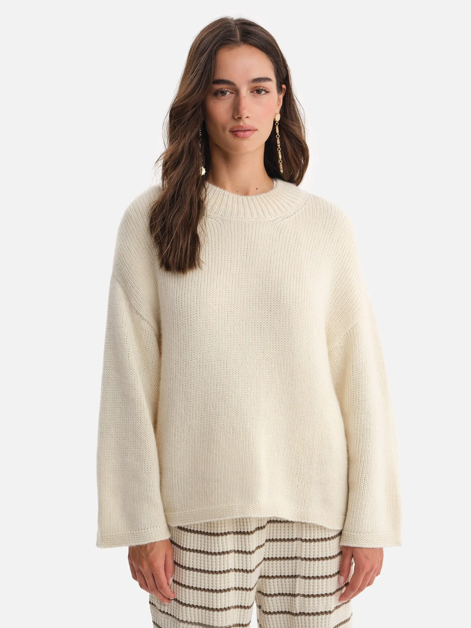 Luxe Alpaca Crewneck Pullover sold by MATE the Label product image thumbnail 2