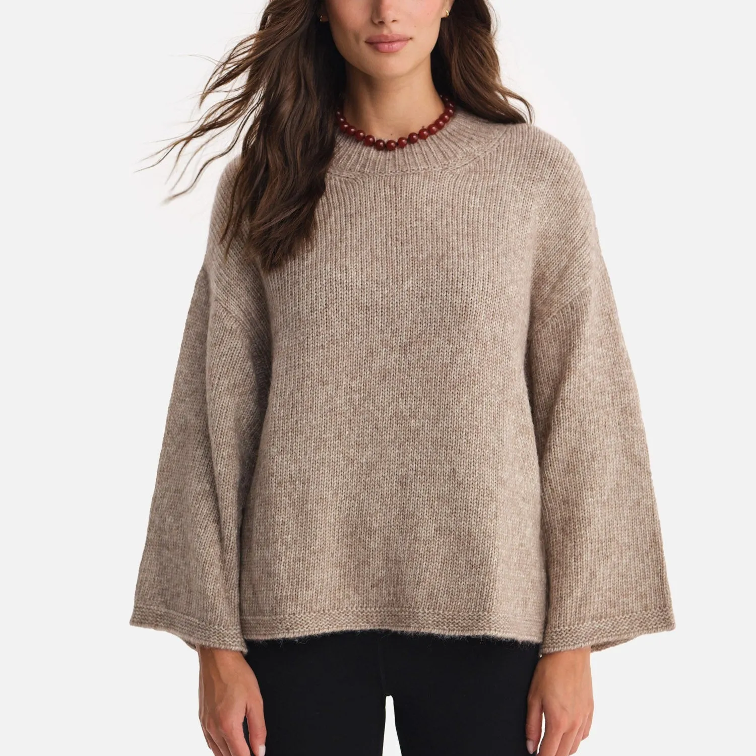 Luxe Alpaca Crewneck Pullover sold by MATE the Label