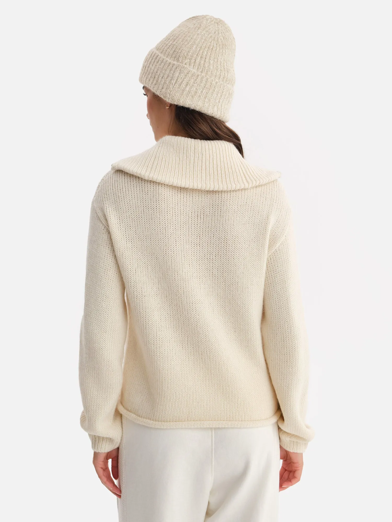 Luxe Alpaca Half-Zip Sweater sold by MATE the Label product image thumbnail 5